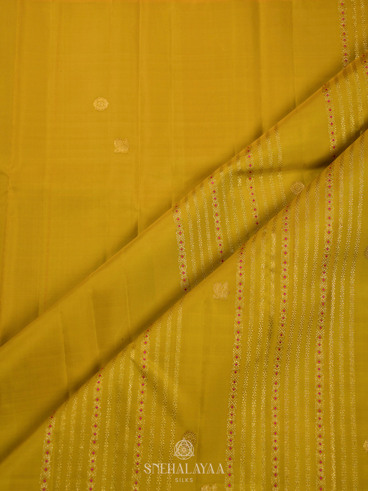 Yellow Kanjivaram Silk Saree