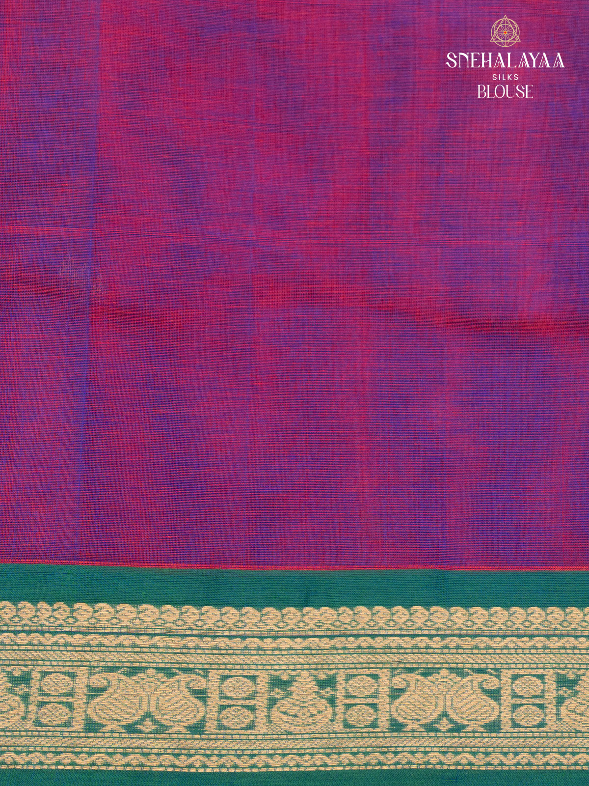 Purple Kanchi Silk Cotton Saree