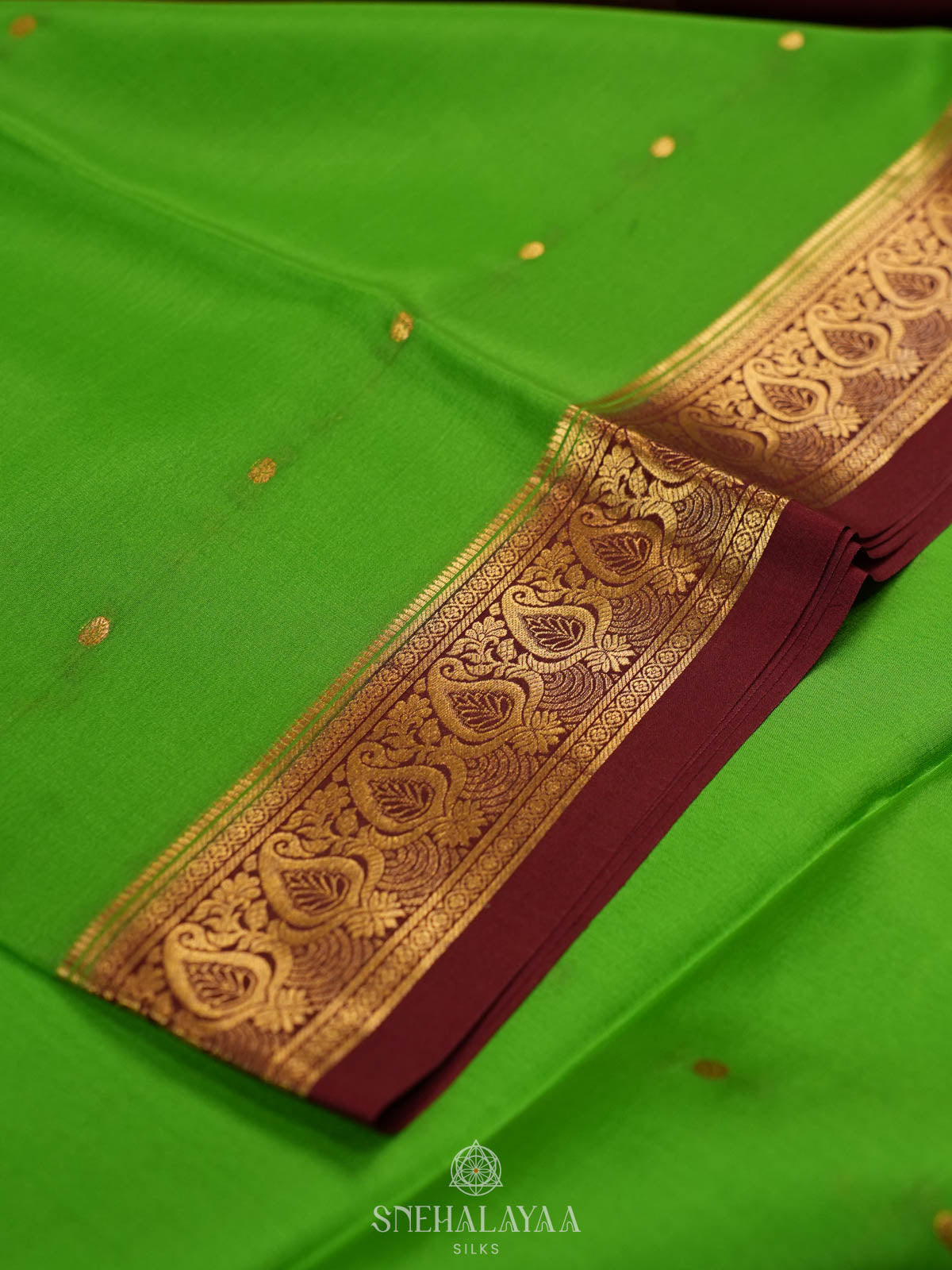 Green Mysore Silk Saree