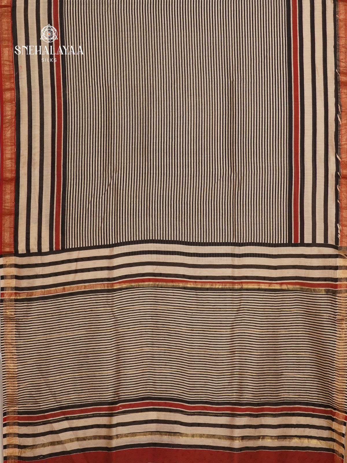 Off White Chanderi Saree