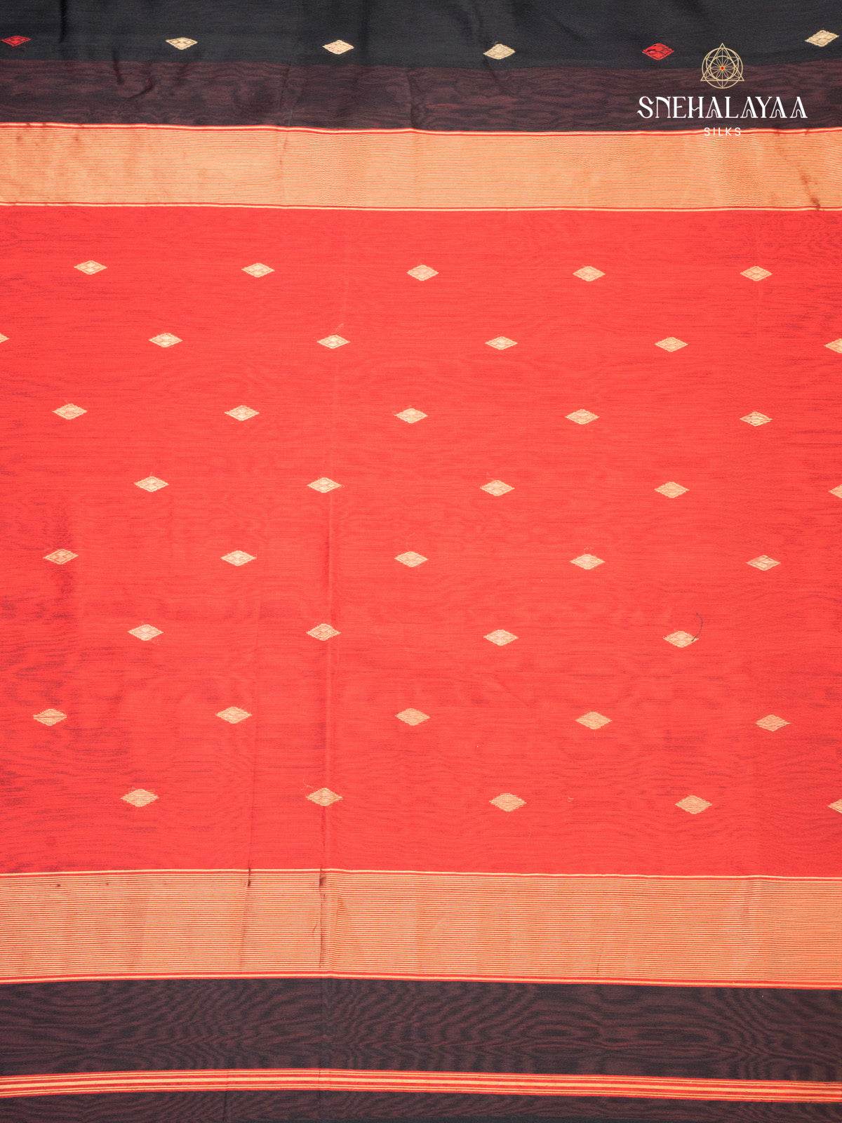 Black Maheshwari Silk Cotton Saree