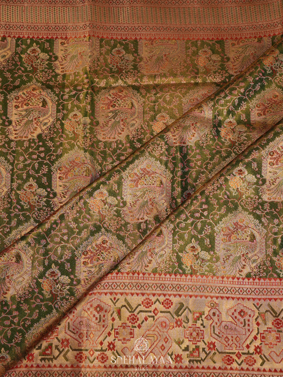 Green Kanjivaram Silk Saree