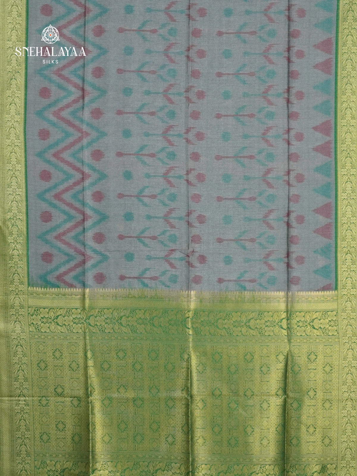 Pale Blue Jute Saree