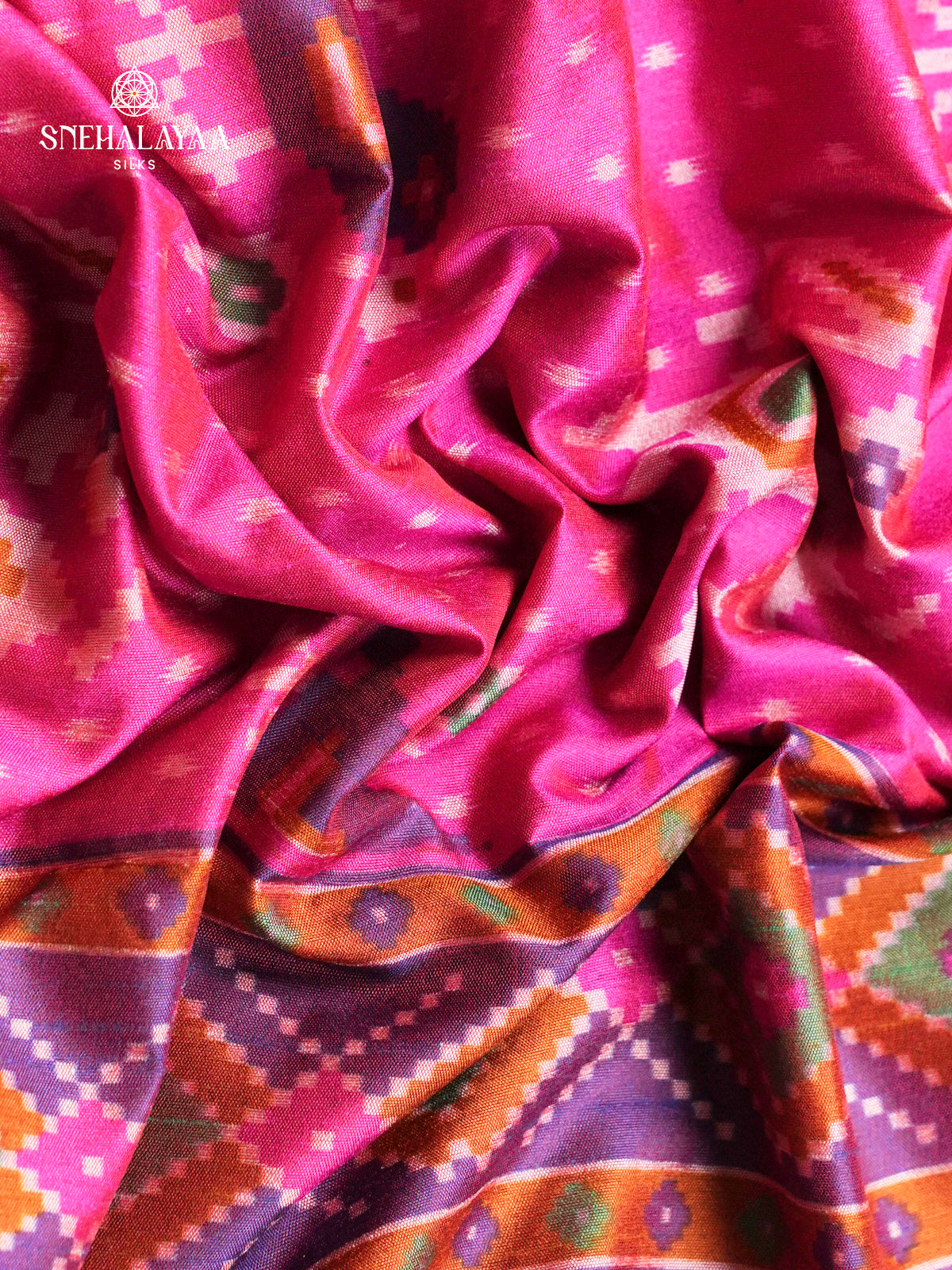 Pink Ikat Saree