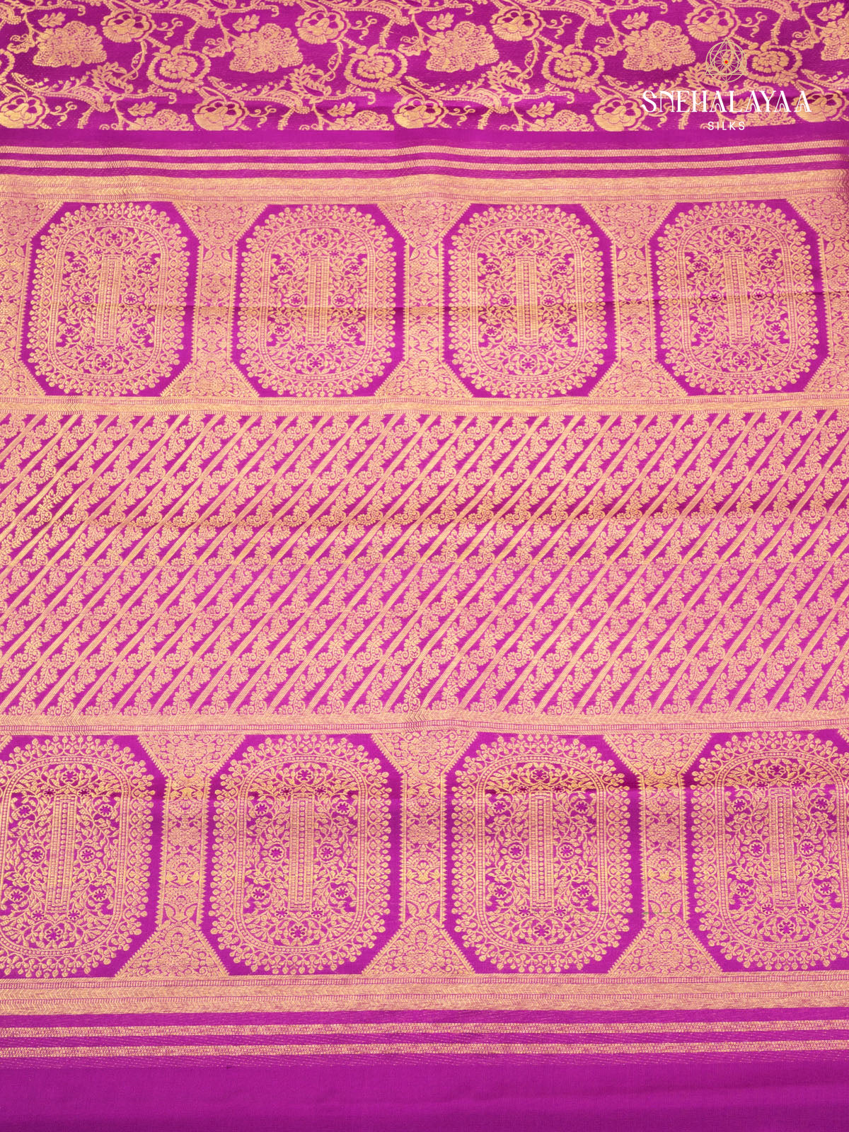 Purple Kancheevaram Silk Saree