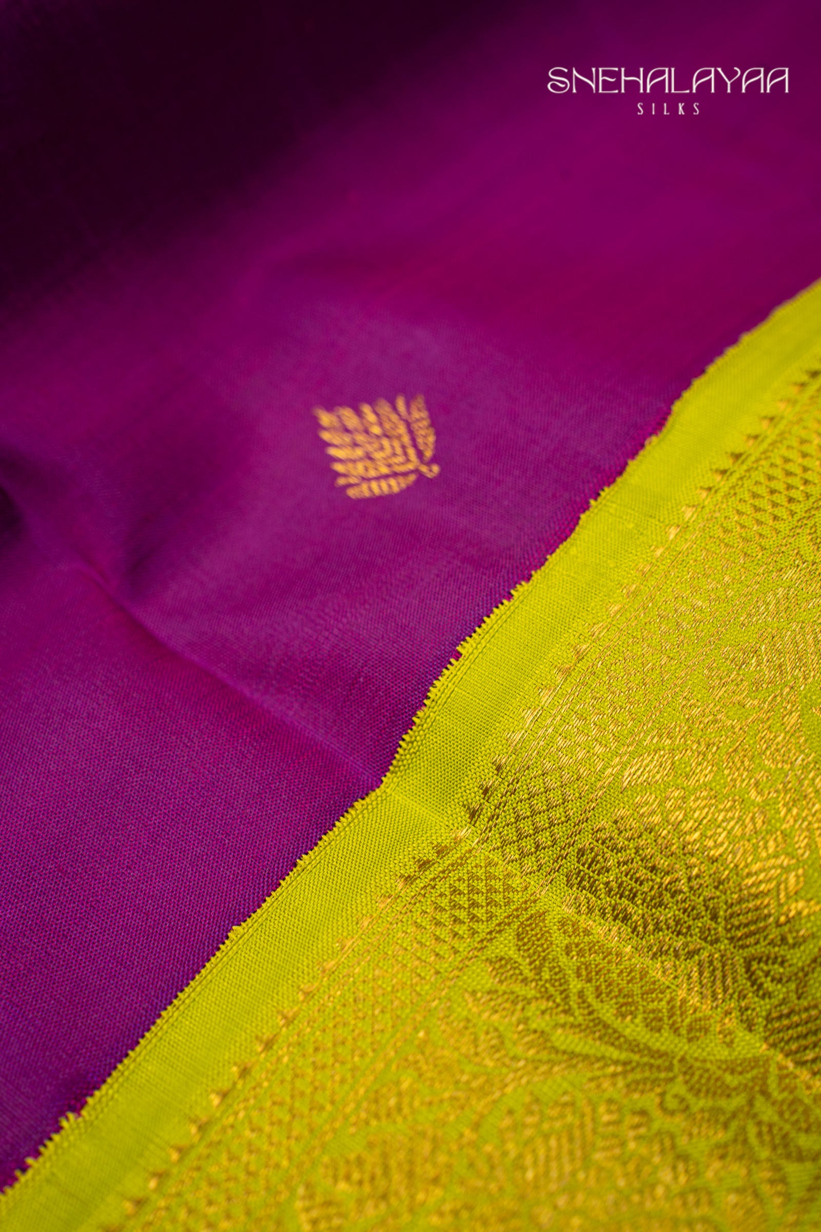 Magenta Purple Kancheevaram Silk Saree