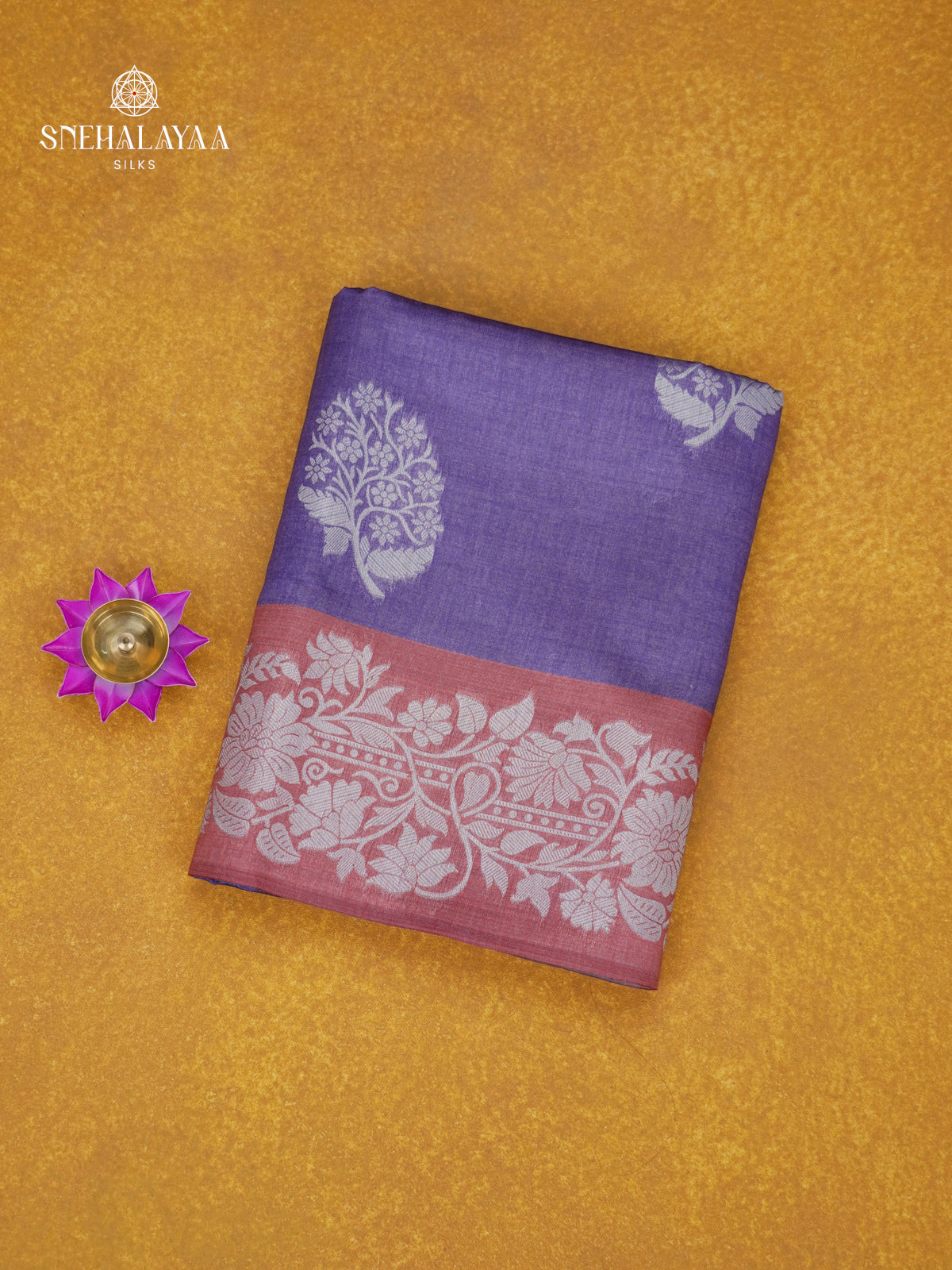 Purple Jute Saree