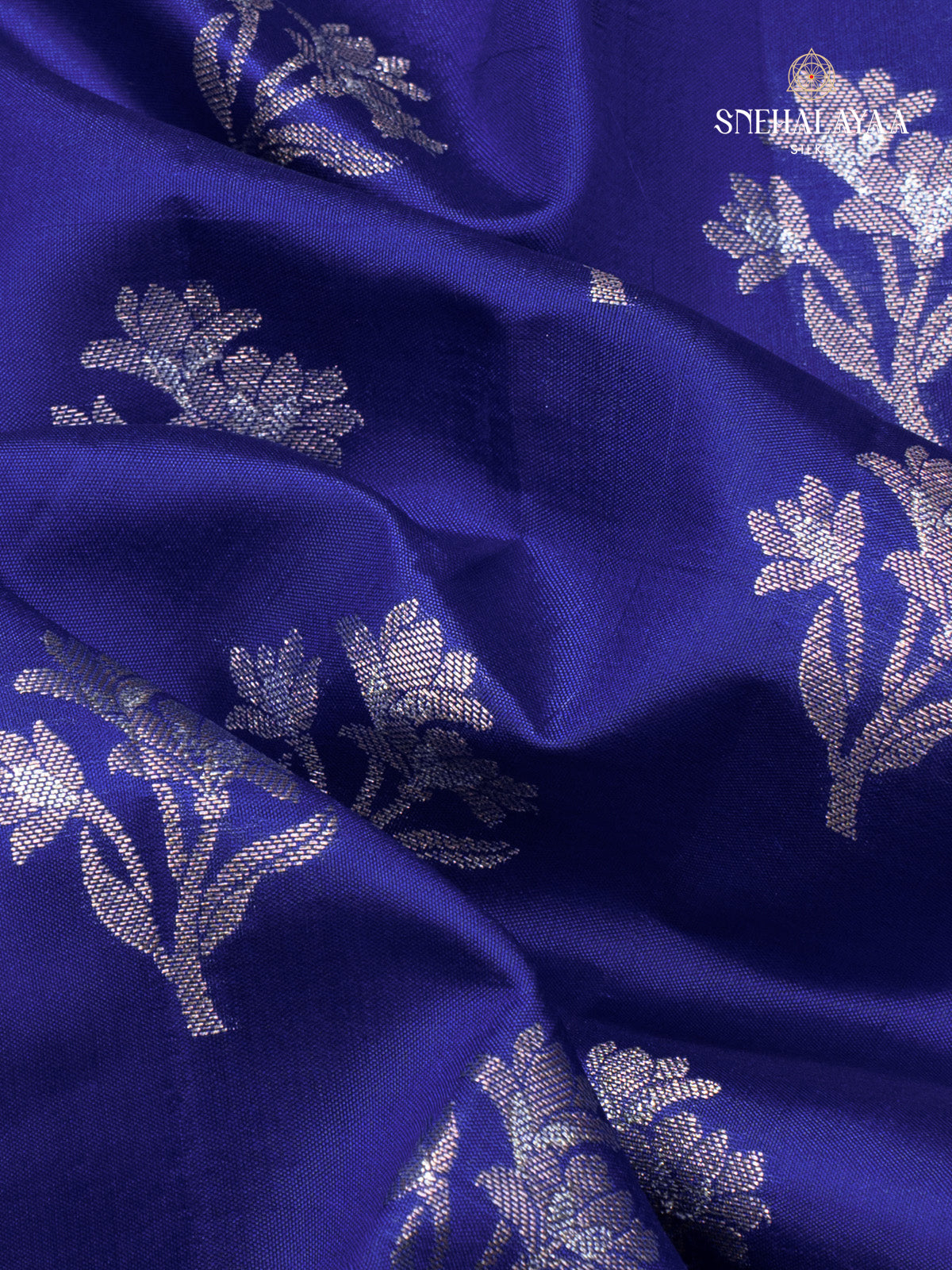 Violet Banaras Dupion Saree