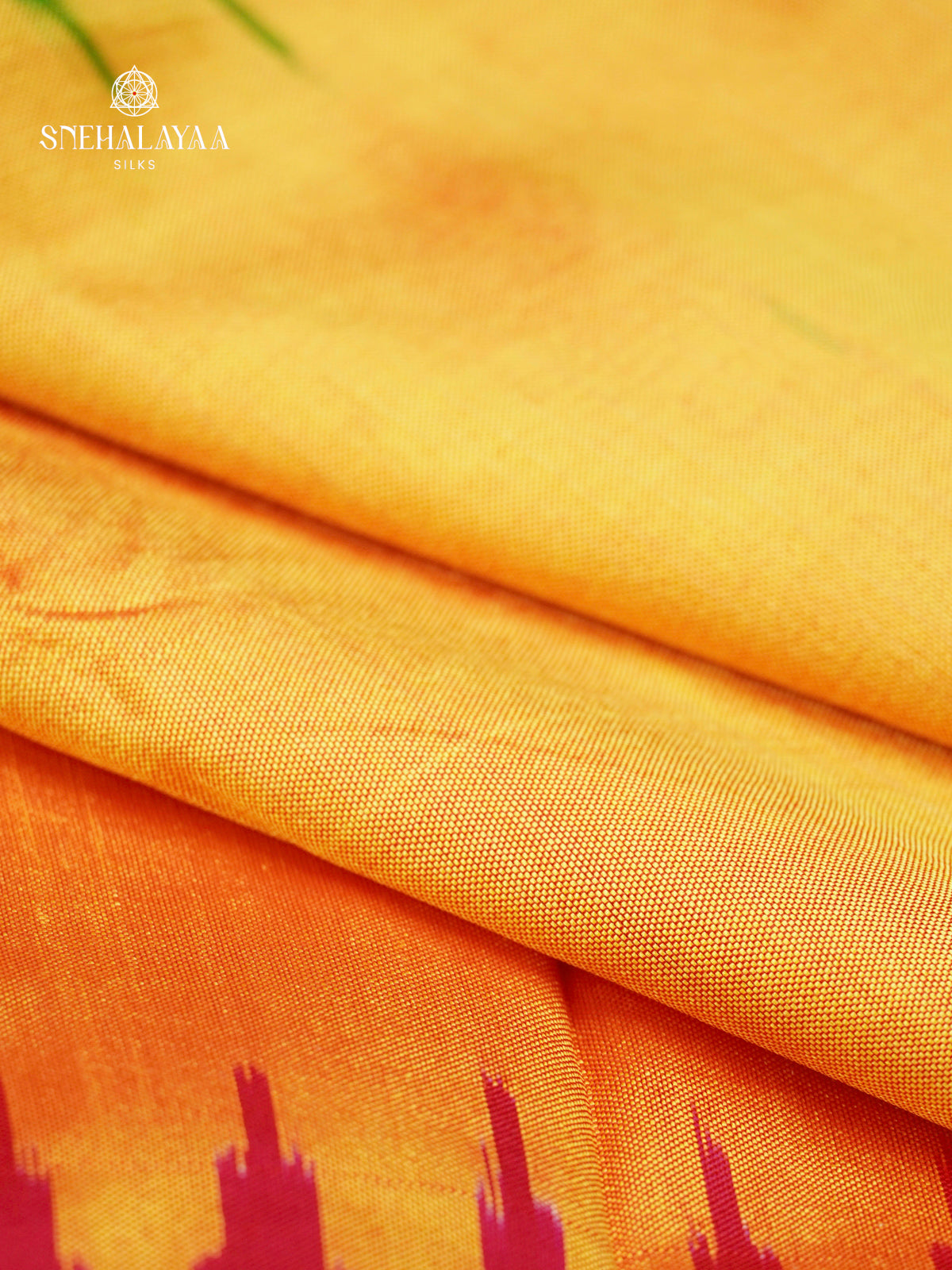 Yellow Ikat Saree