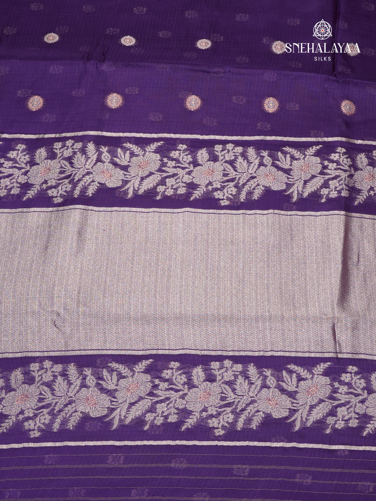 Purple Banaras Silk Saree