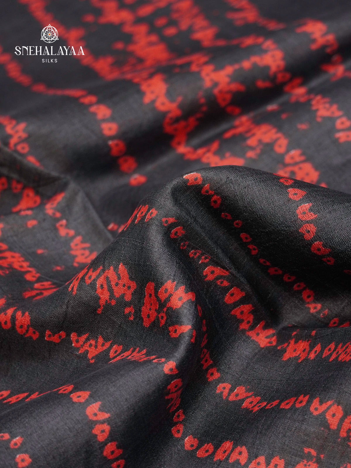 Black Tussar Saree