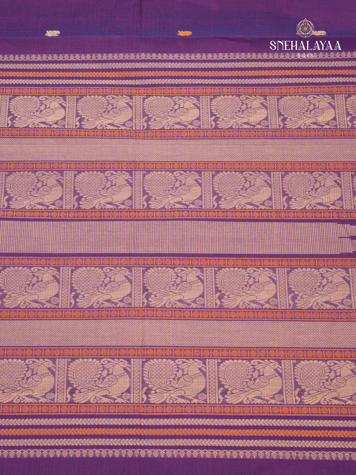 Violet Kanchi Cotton Saree