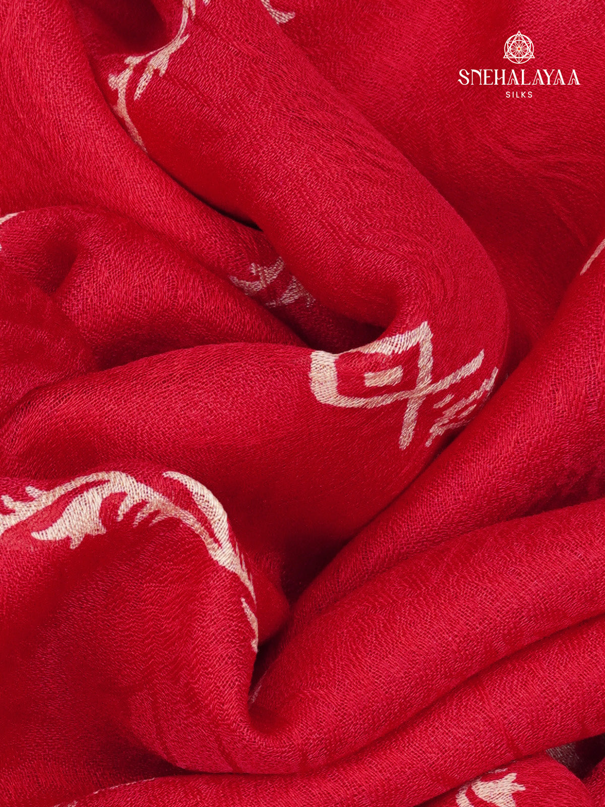 Rani Pink Printed Matka Saree