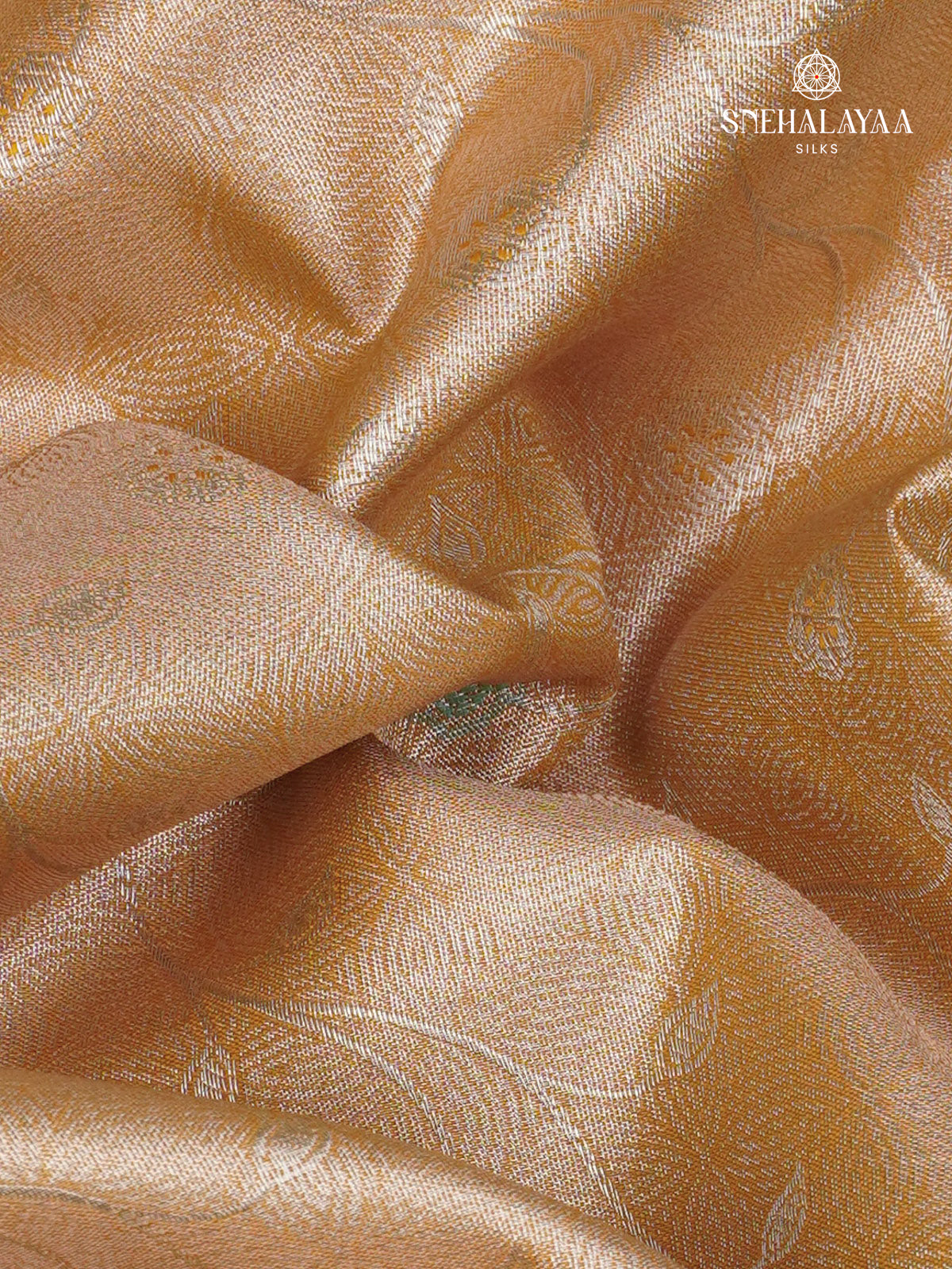 Pale Orange Art Silk Saree
