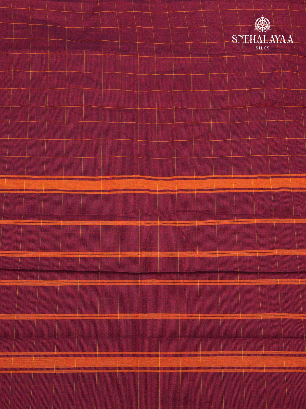 Marron Kanchi Cotton Saree