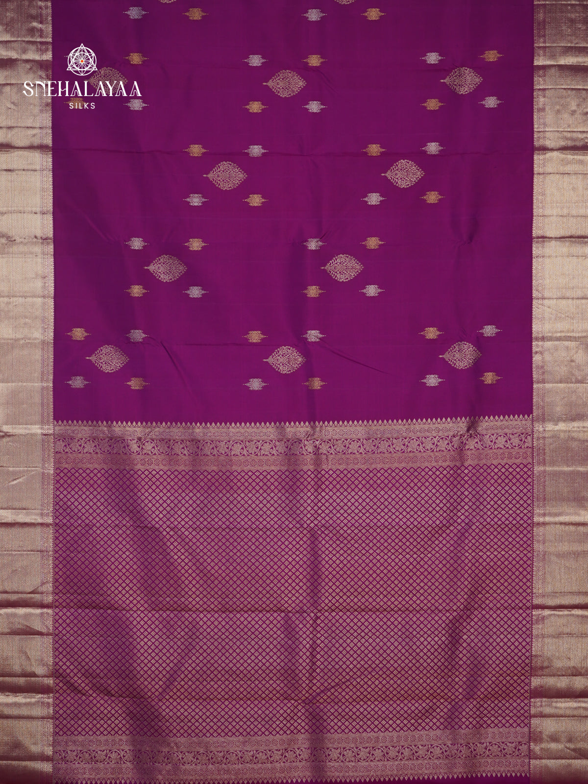 Berry Pink Kanjivaram Silk Saree