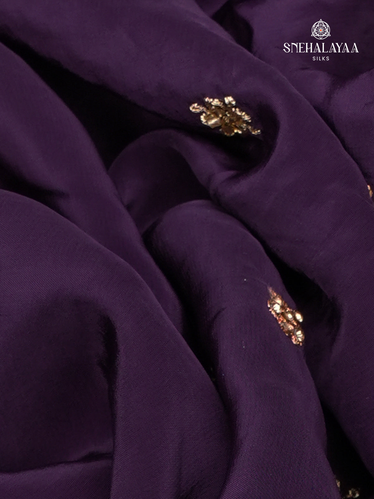 Rich Purple Designer Saree