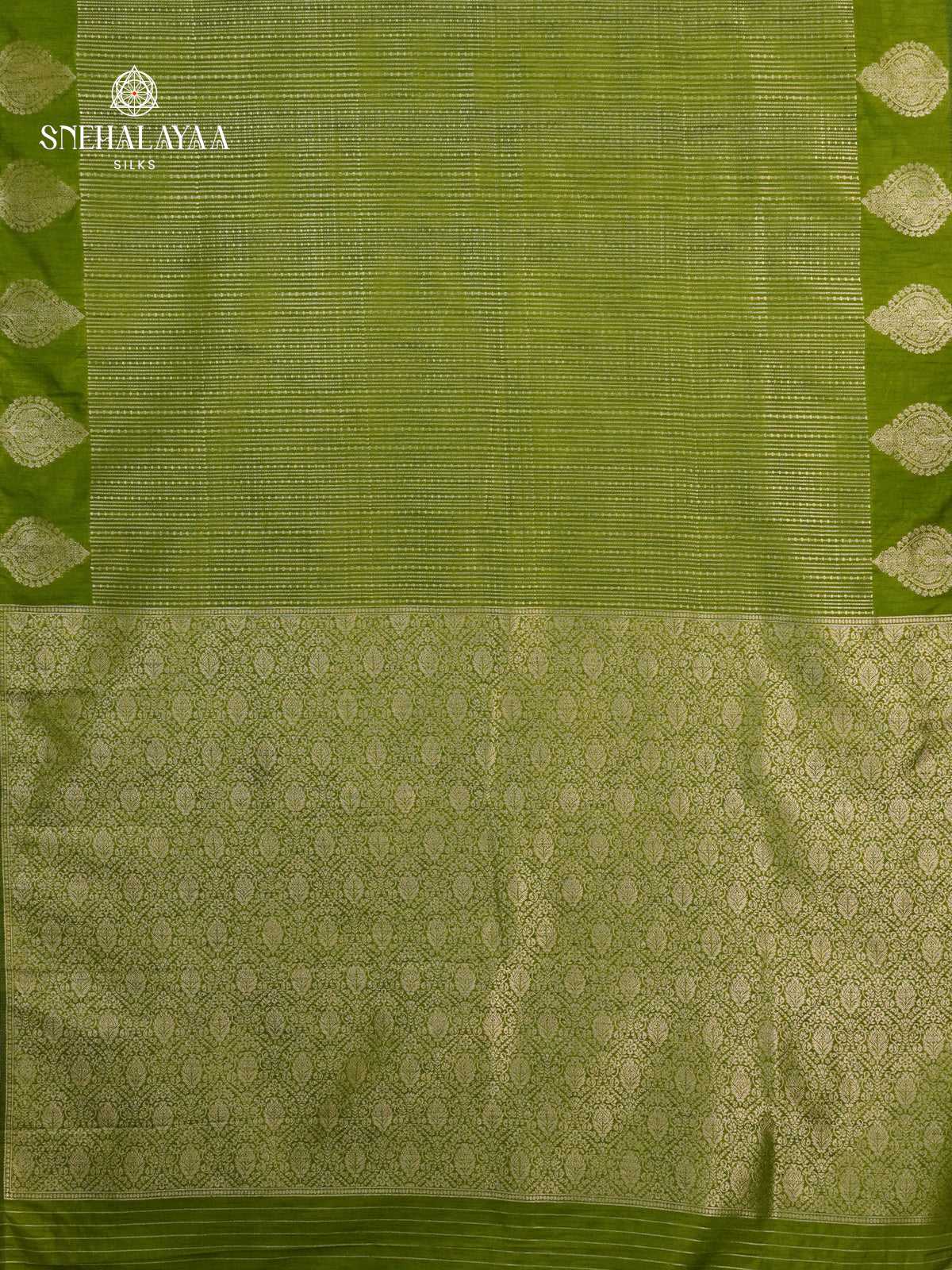 Green Raw Silk Saree