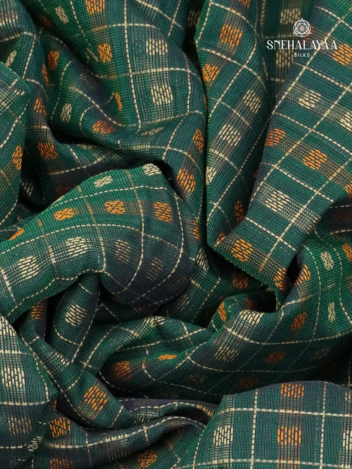 Bottle Green Pure Kanchi Cotton Saree