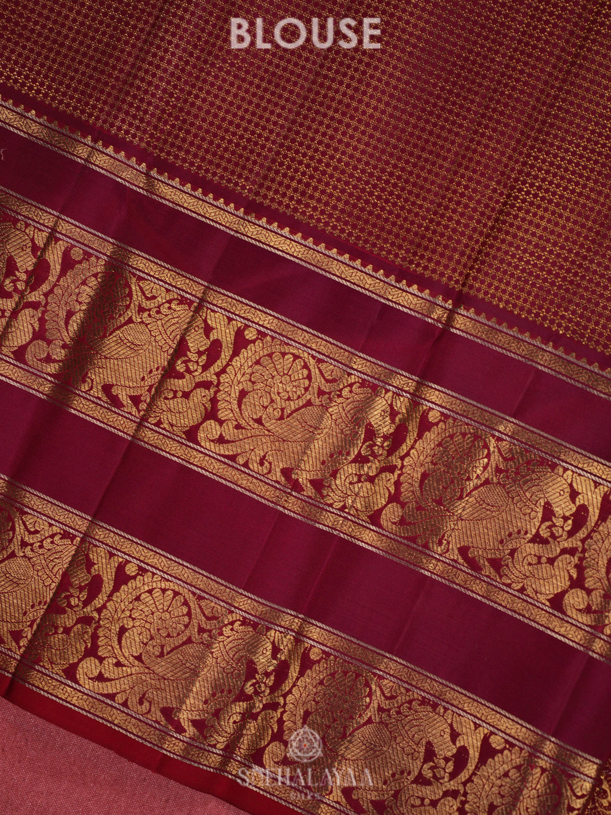 Peach Kanjivaram Silk Saree