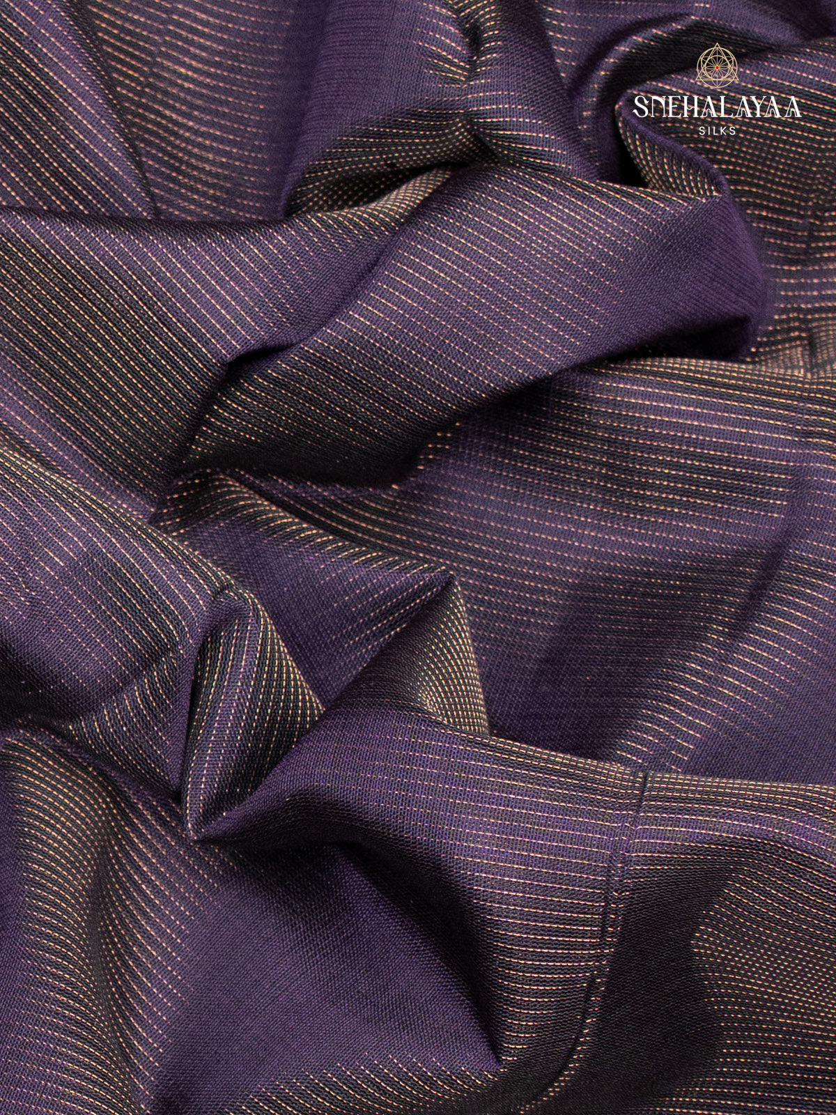 Violet Kanchi Silk Cotton Saree