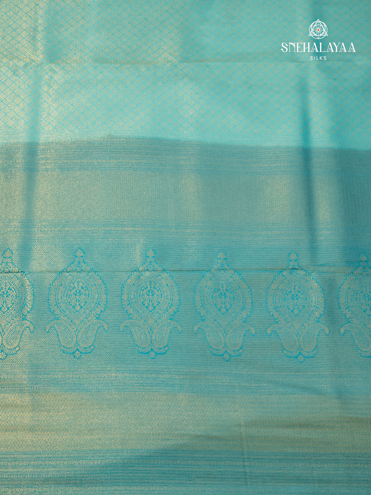 Turquoise Green Soft Silk Saree
