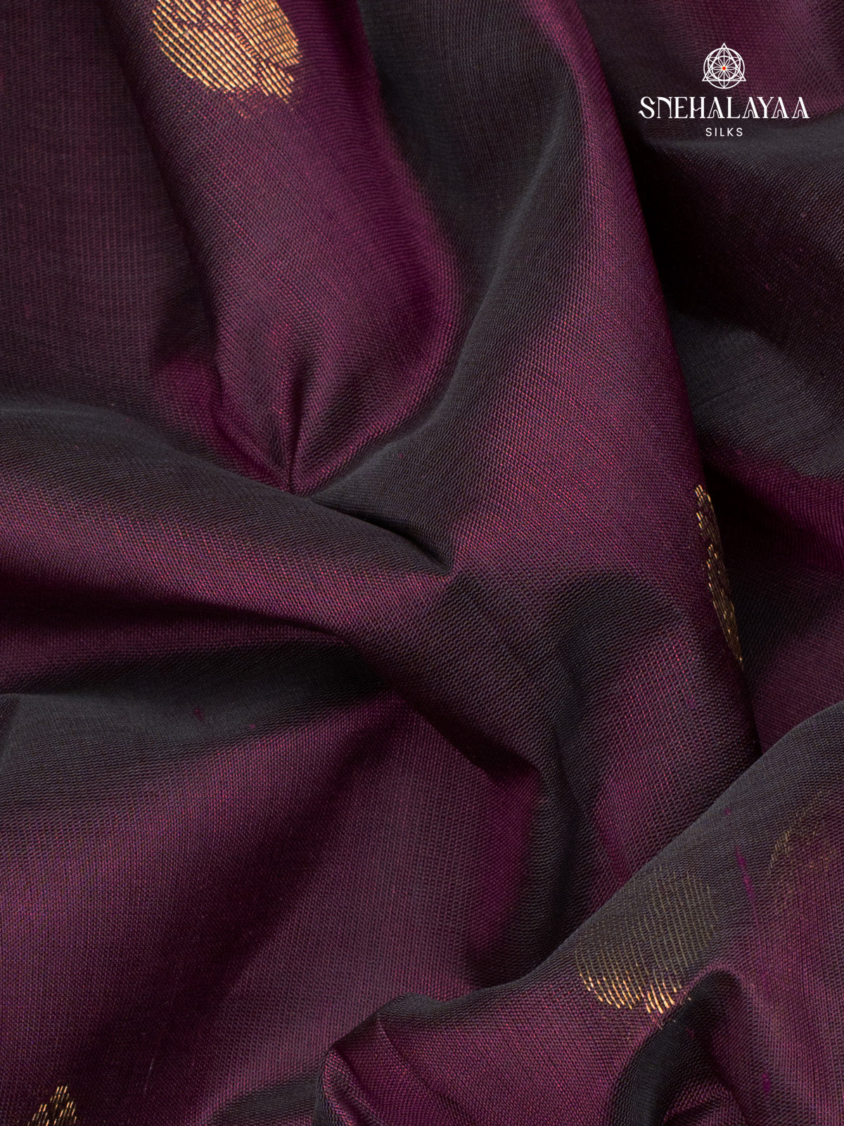 Violet Kanchi Silk Cotton Saree