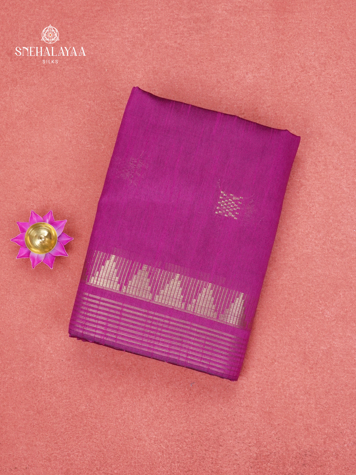 Grape Purple Bamboo Silk Saree