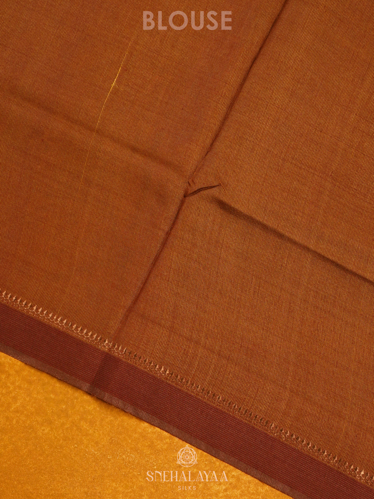Mustard Tussar Saree