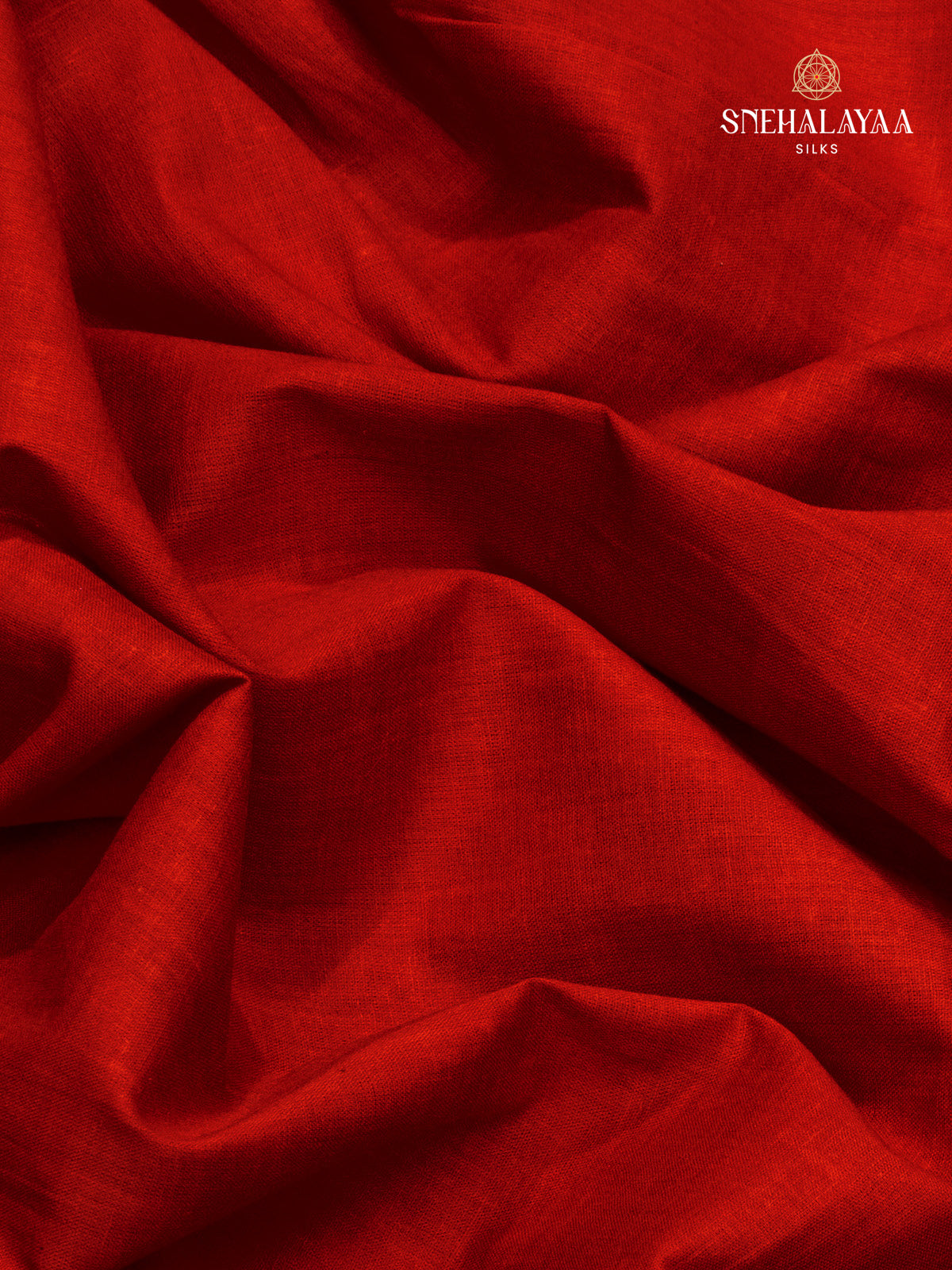 Red Jaipur Cotton Saree