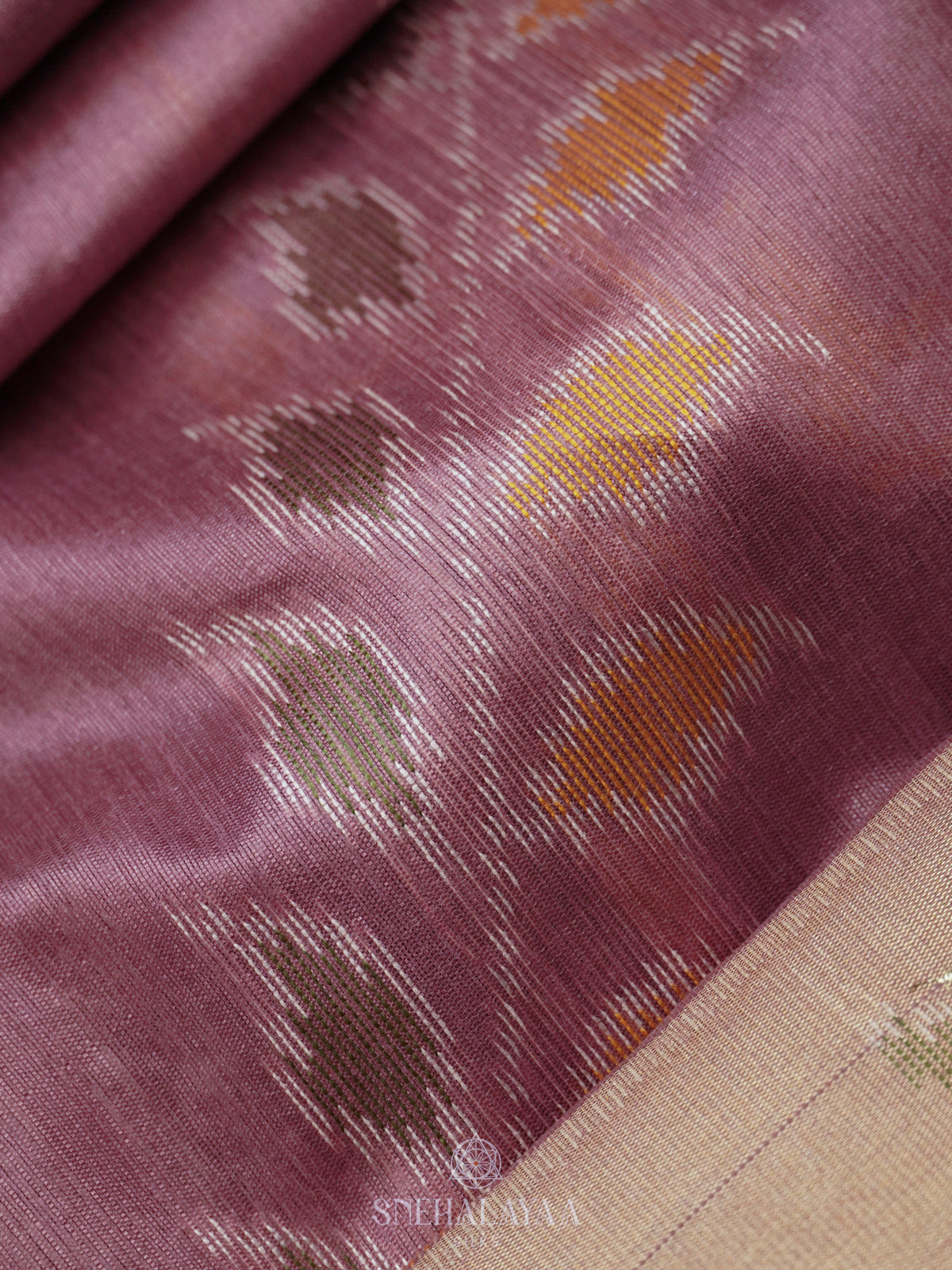 Plum Tussar Saree