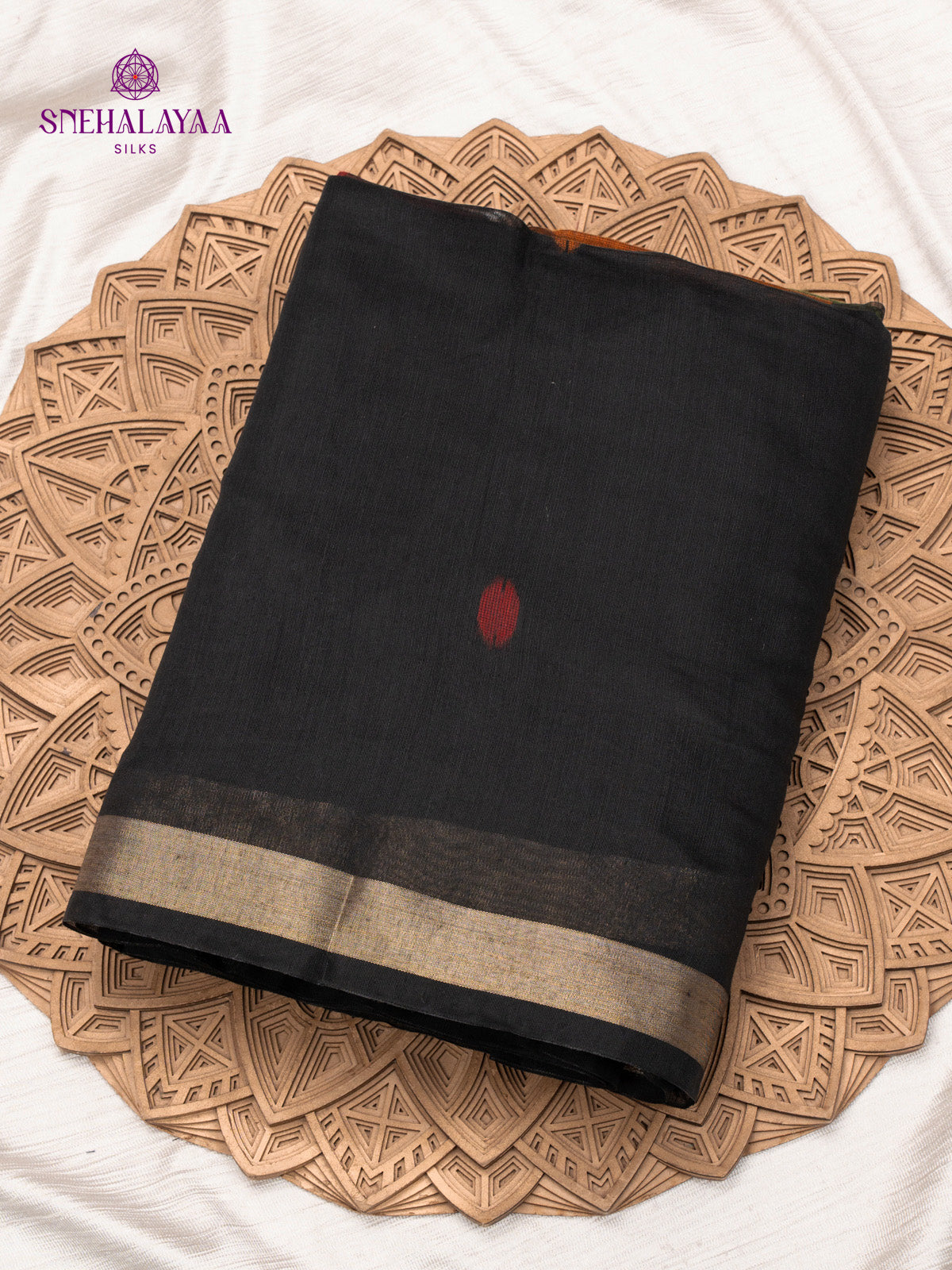 Black Munga Cotton Saree