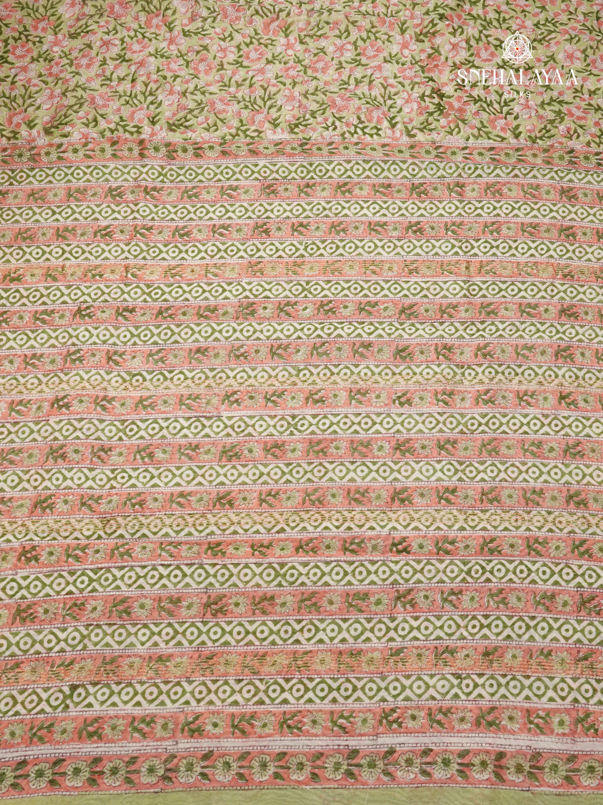 Olive Green Chanderi Saree