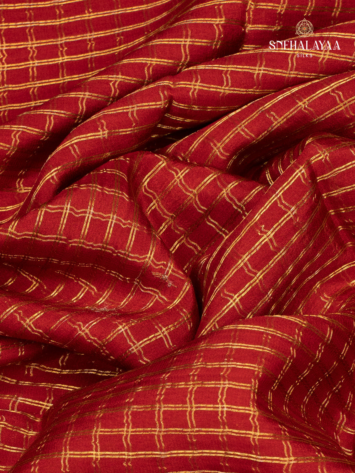Red Mysore Silk Saree