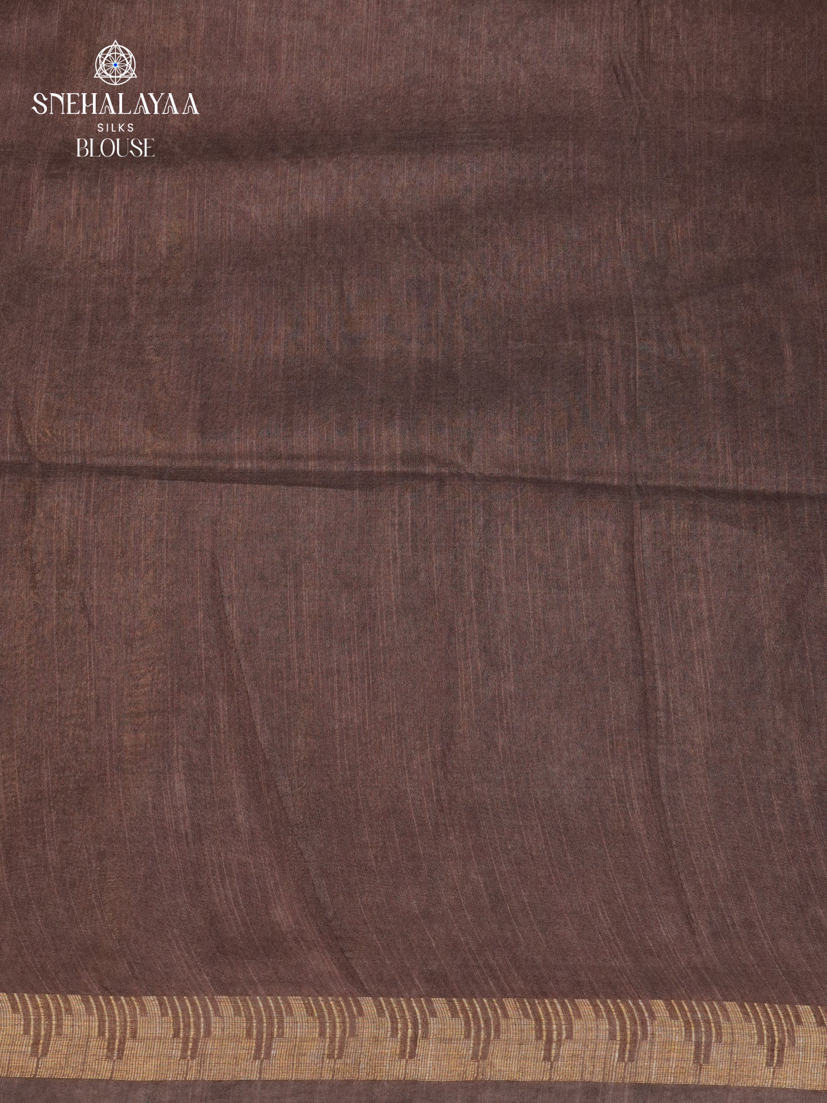 Brown Bamboo Silk Saree