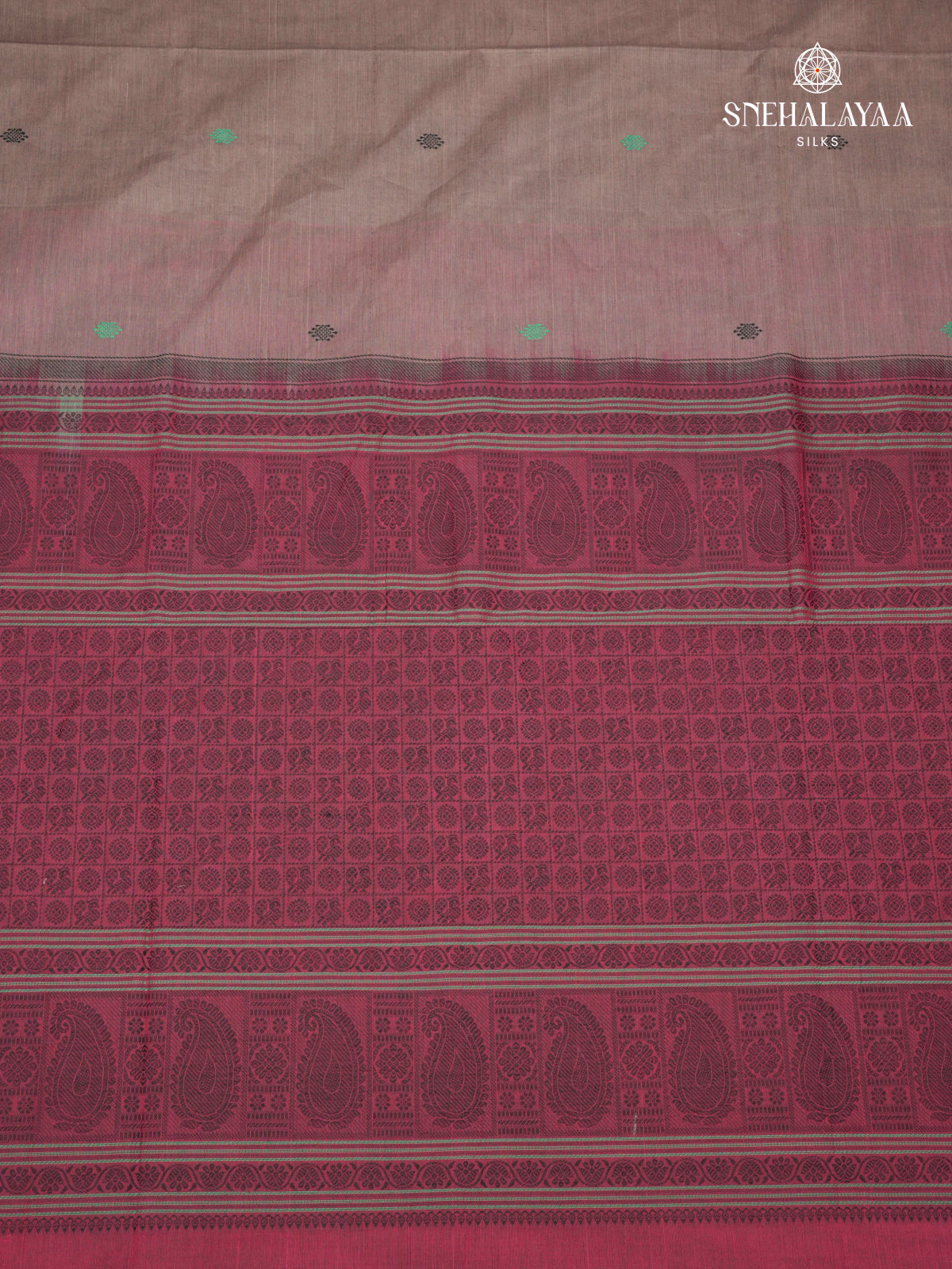 Grey Venkatagiri Cotton Saree