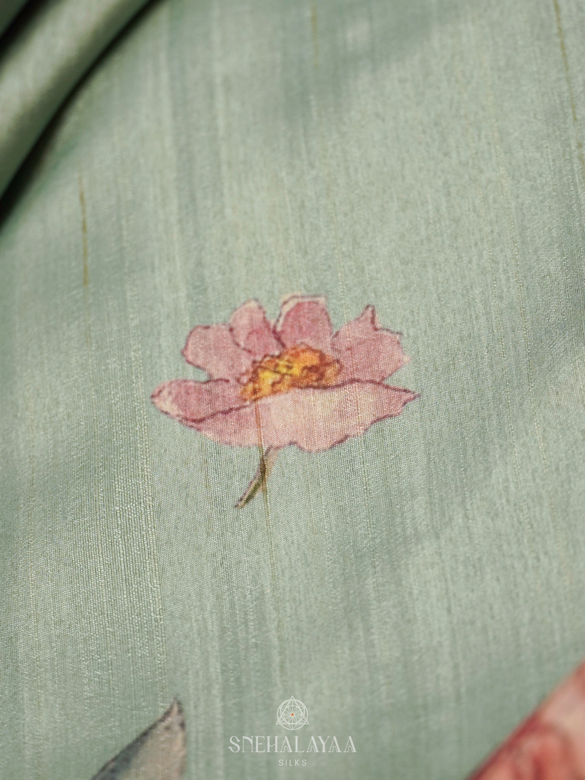 Pastel Green Matka Saree