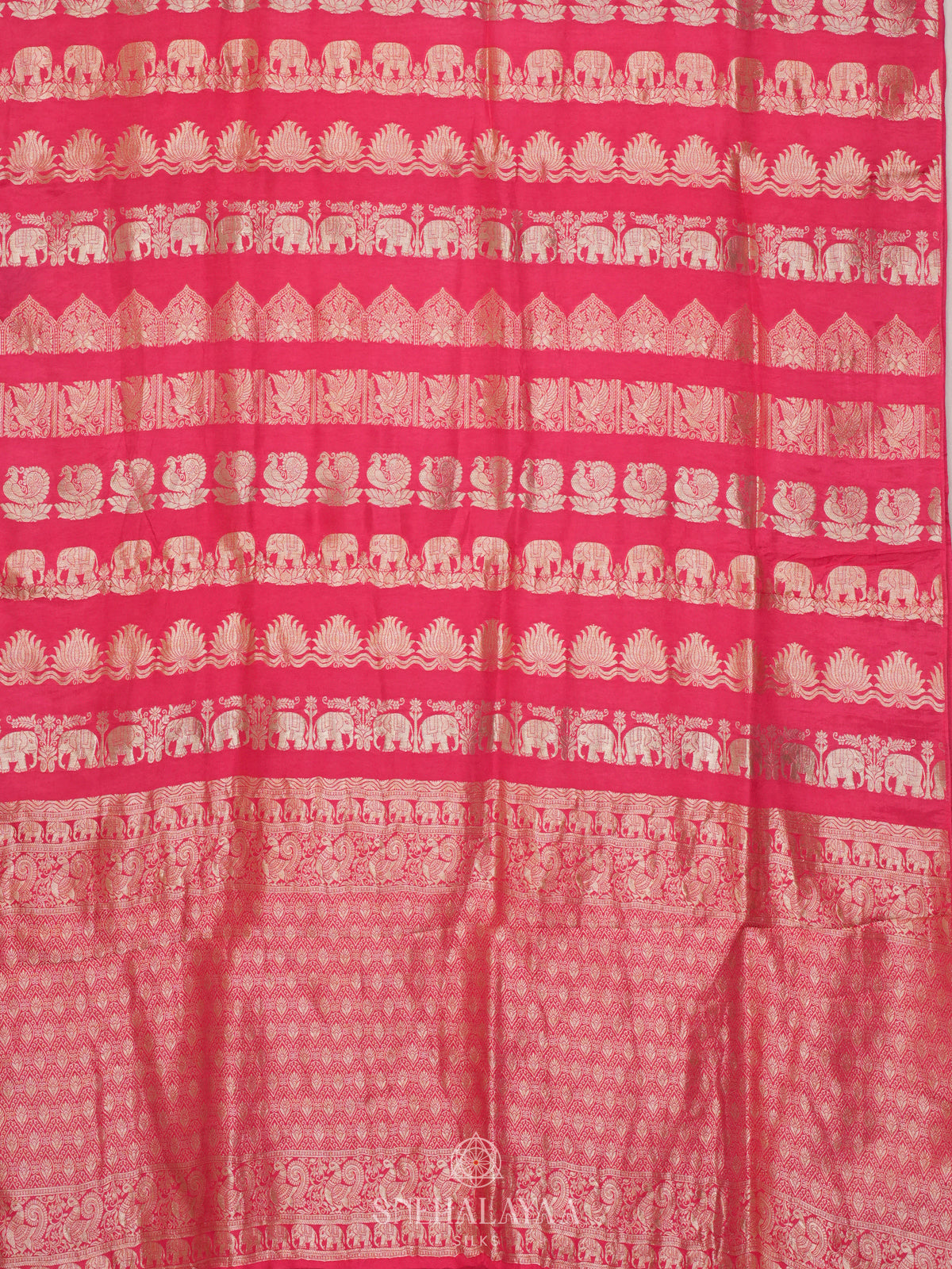Pink Banaras Silk Saree