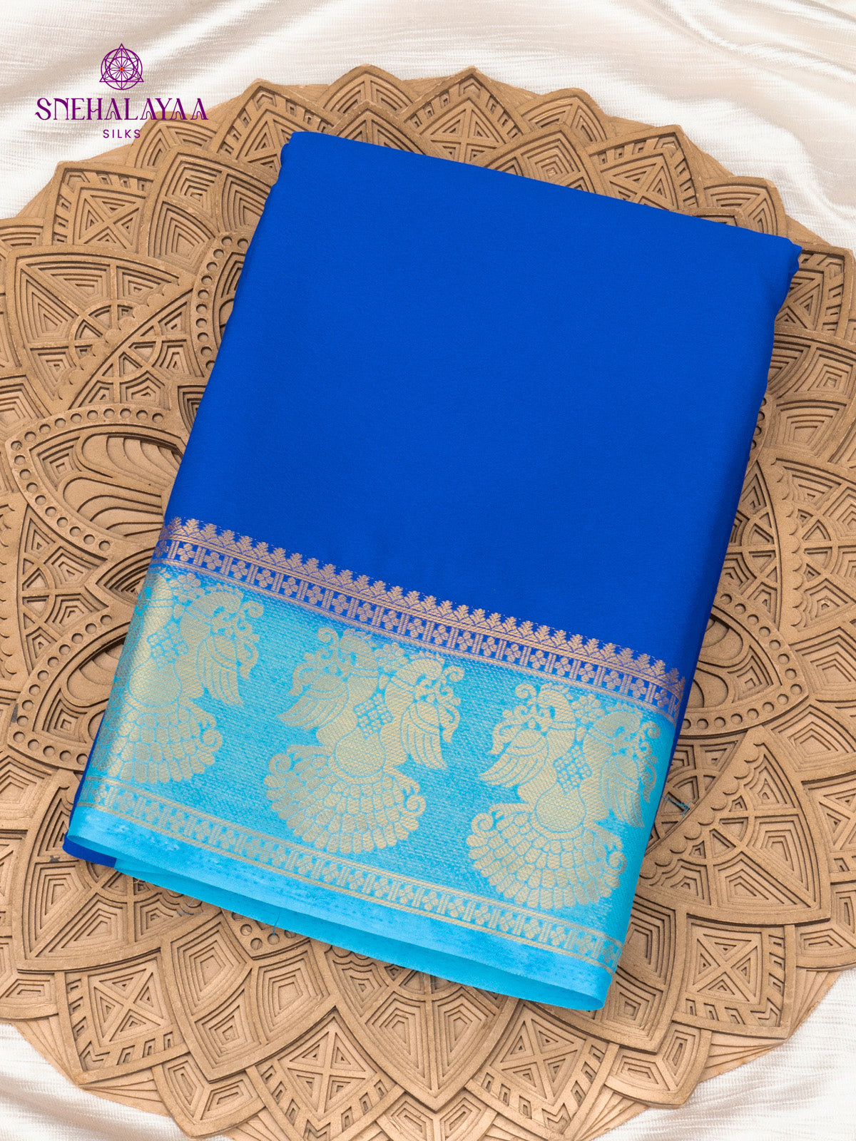 Royal Blue Mysore Silk Saree