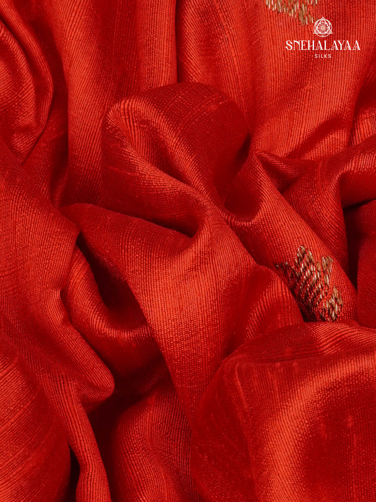 Red Banaras Raw Silk Saree