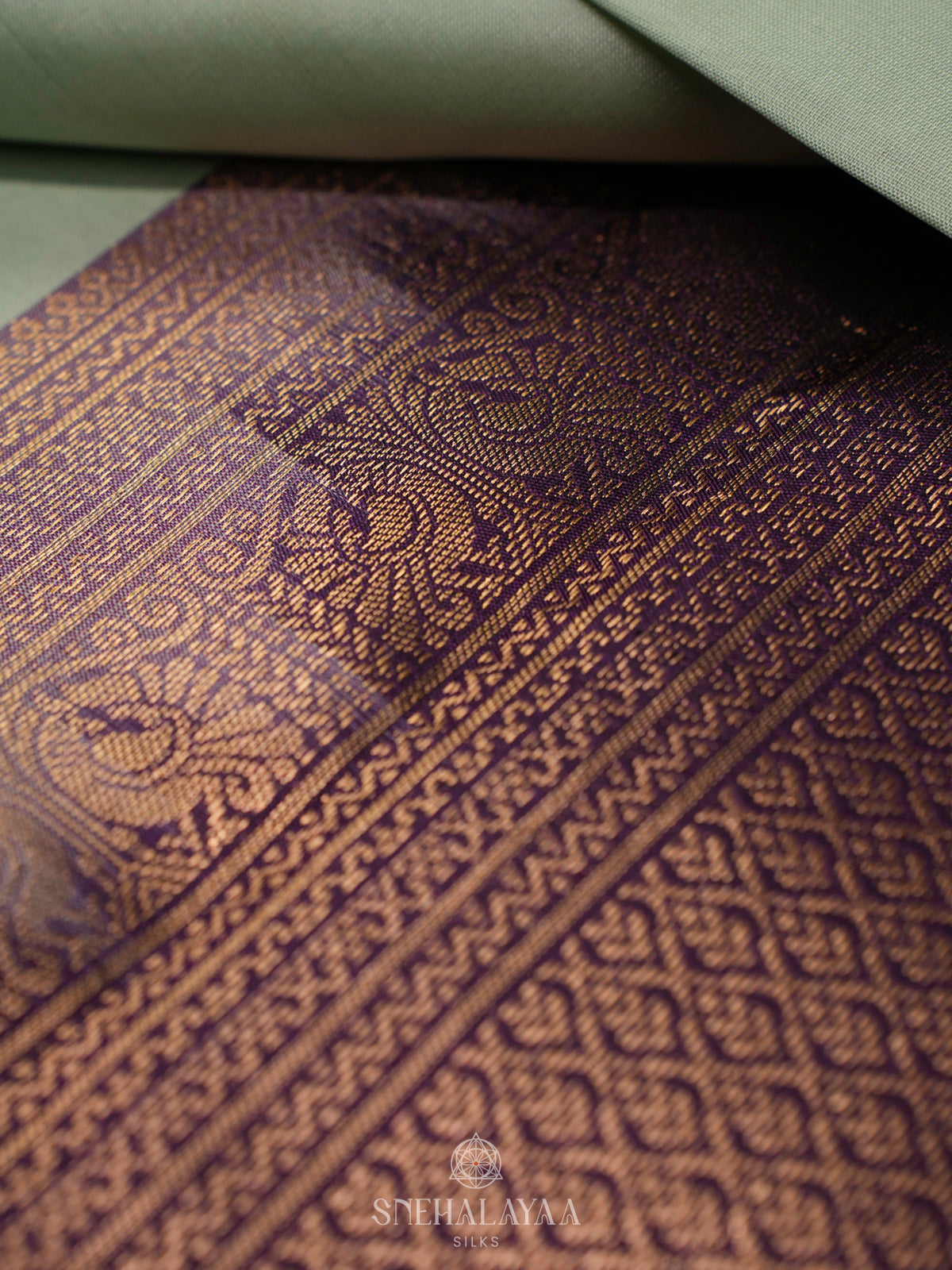 Pista Green Kanjivaram Silk Saree