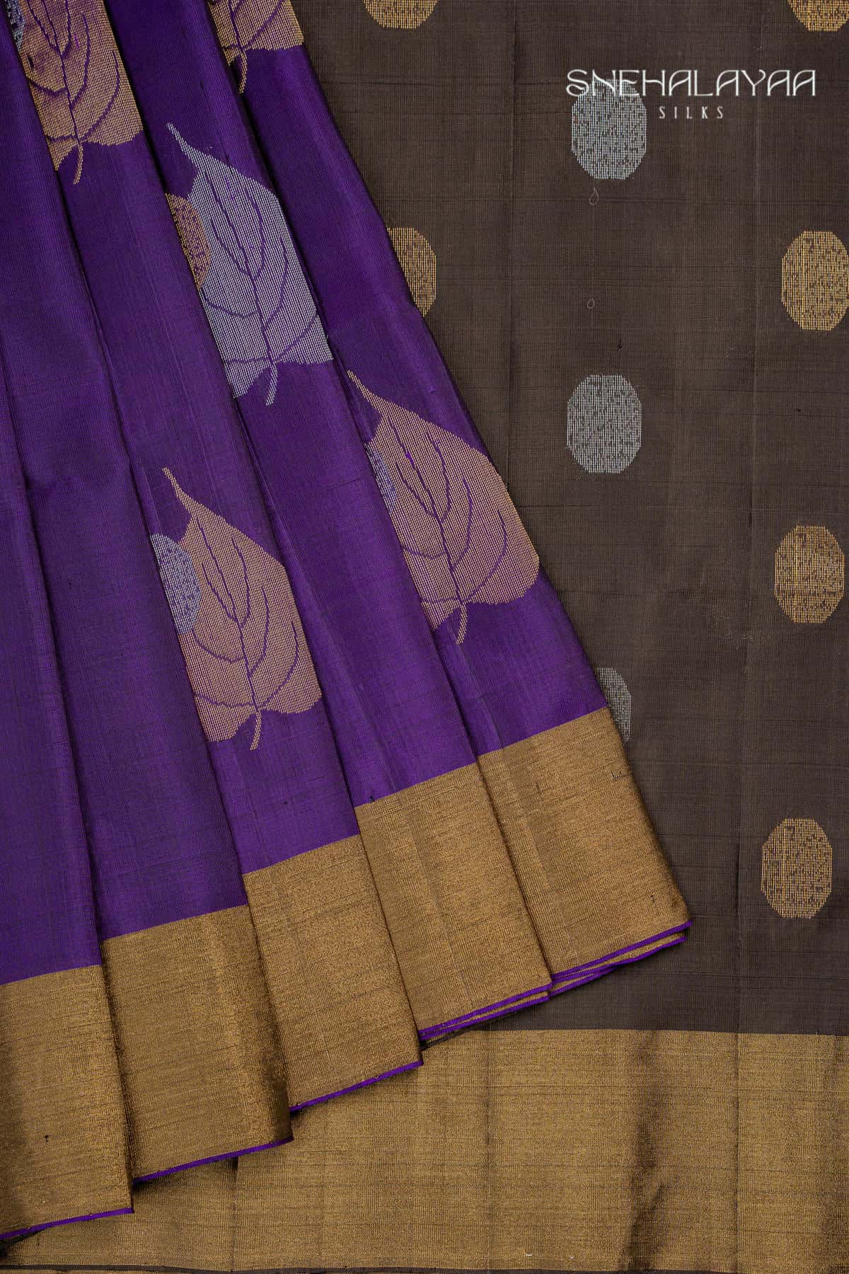 Purple Soft Silk Saree
