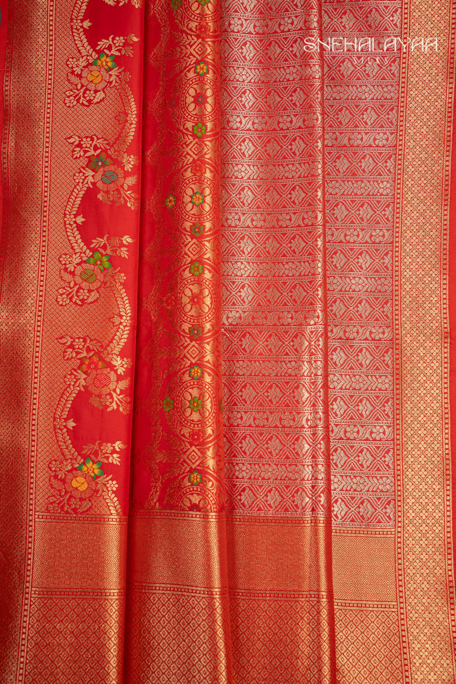 Red Banaras Silk Saree