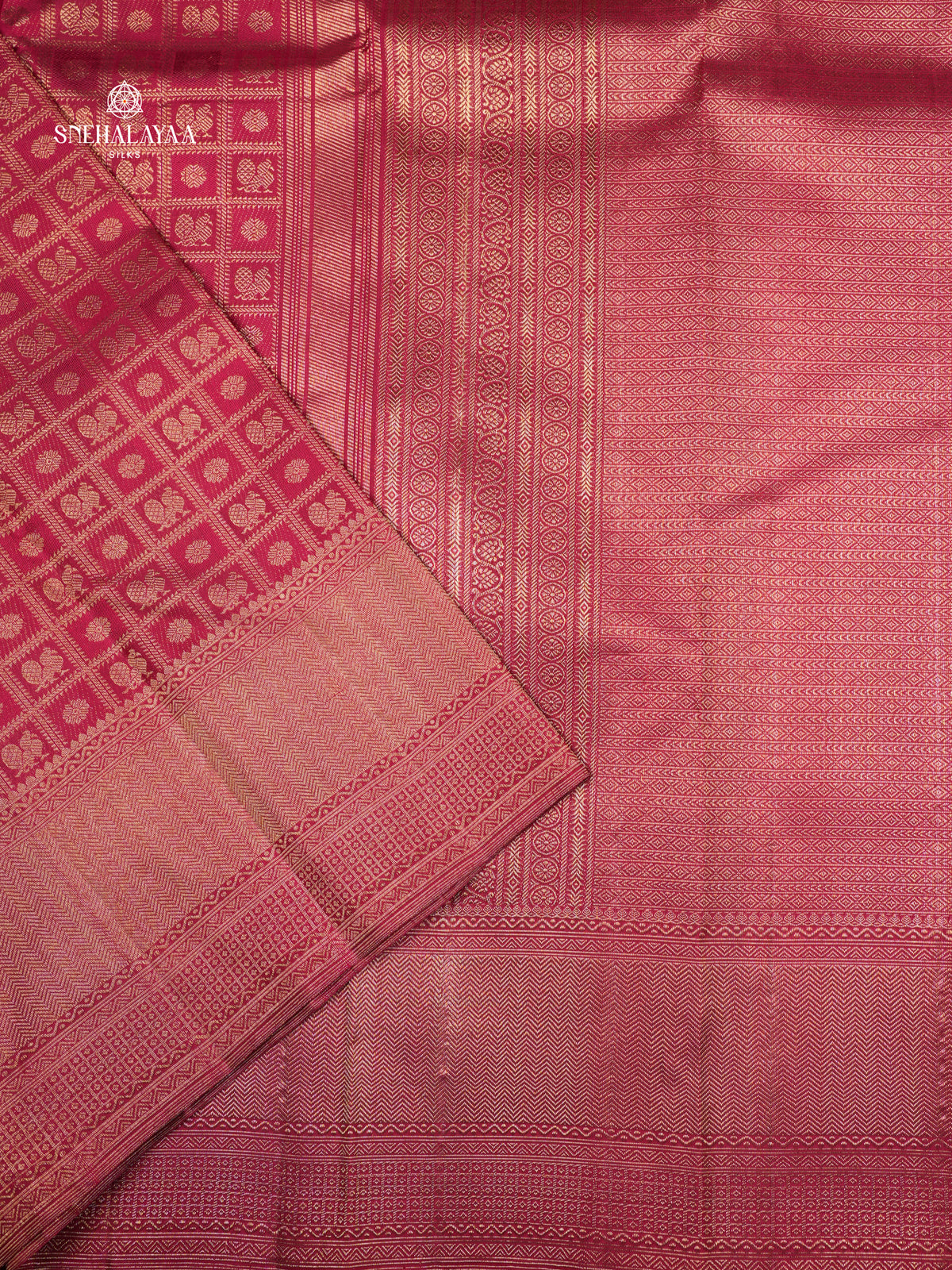 Pink Kanjivaram Silk Saree