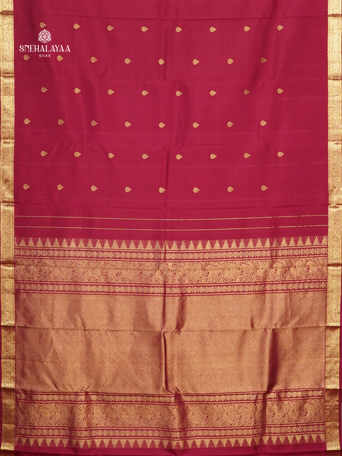 Magenta Kanjivaram Silk Saree