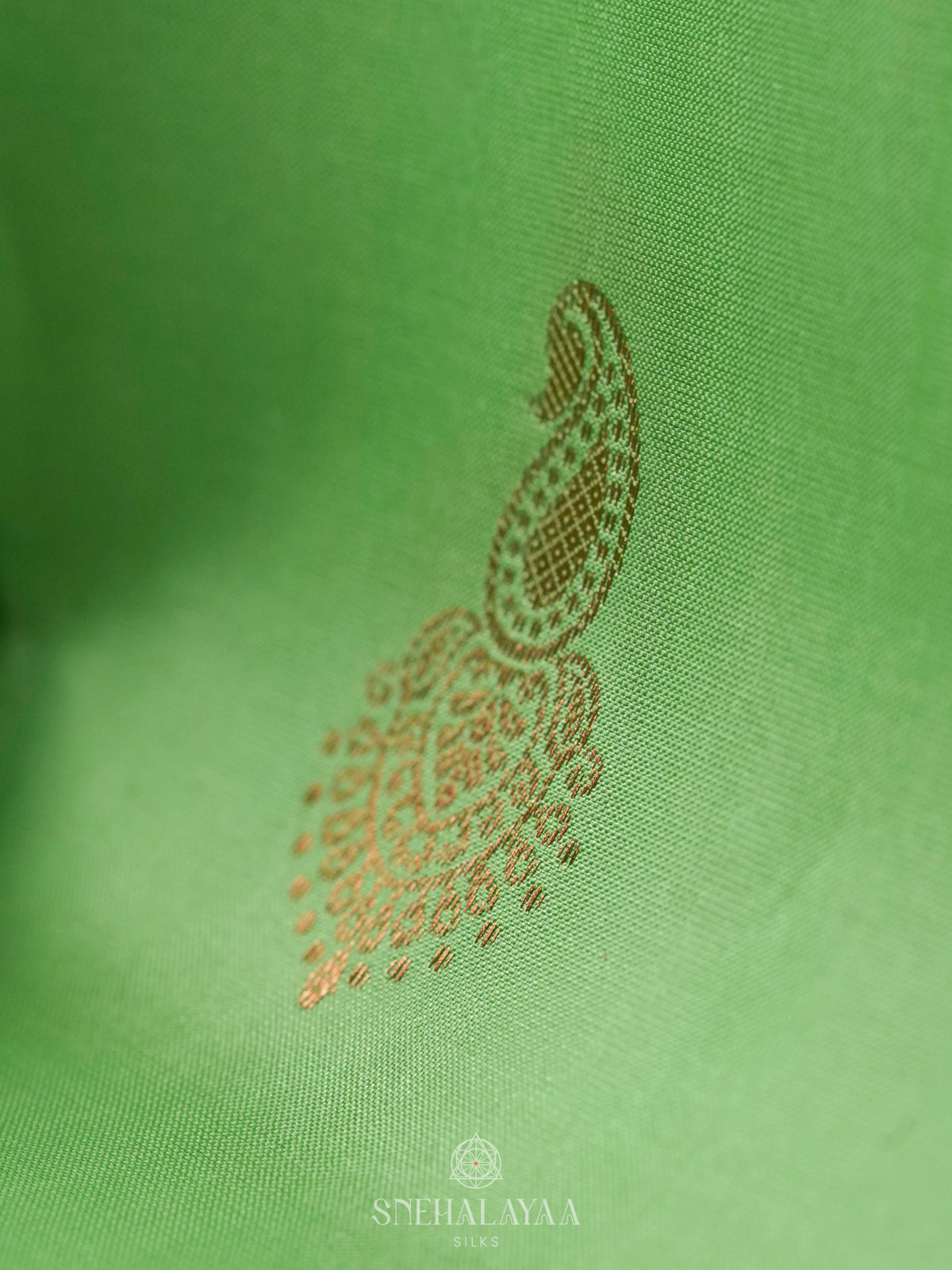 Pista Green Kanjivaram Silk Saree