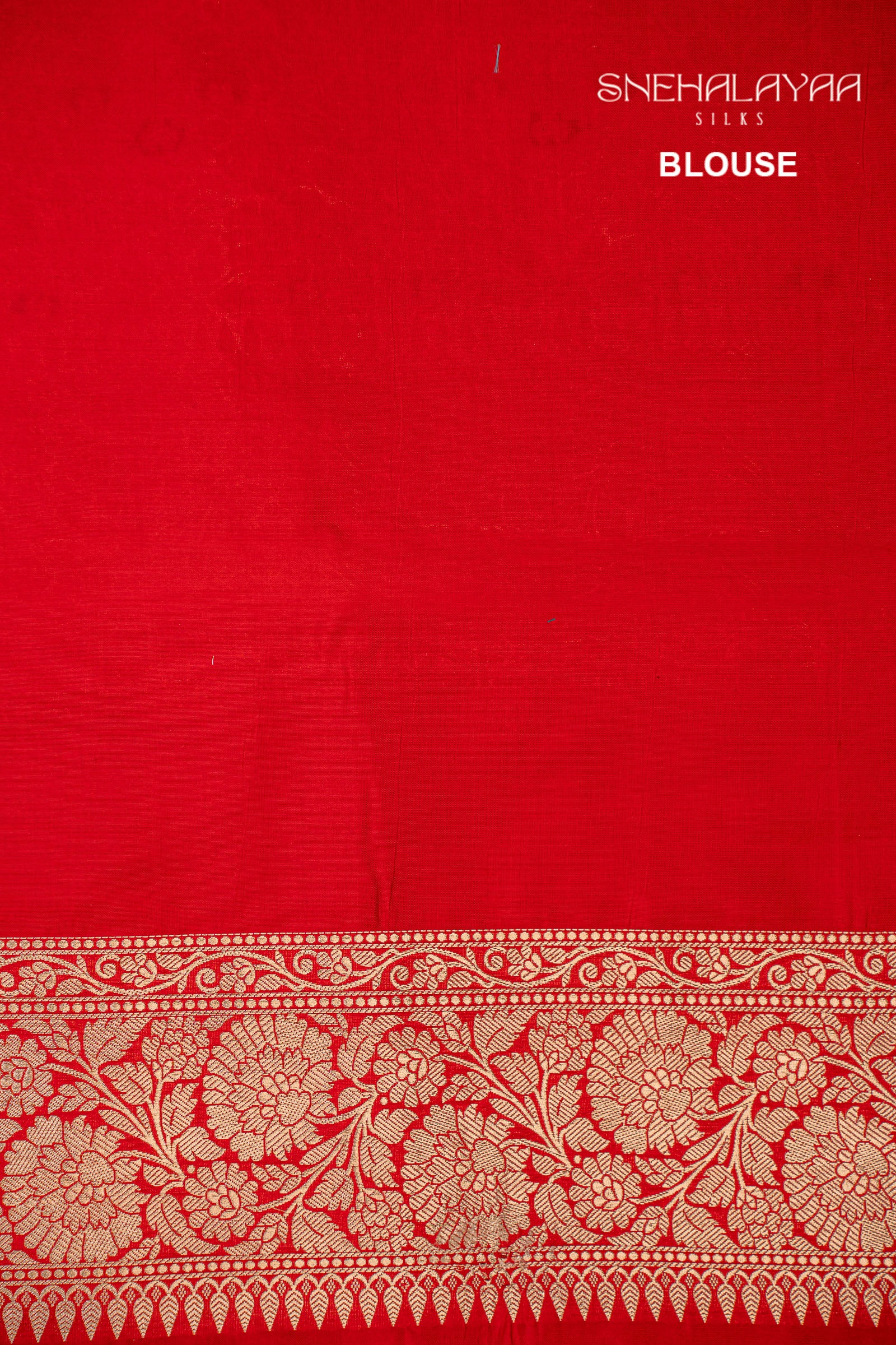 Scarlet Red Banaras Silk Saree