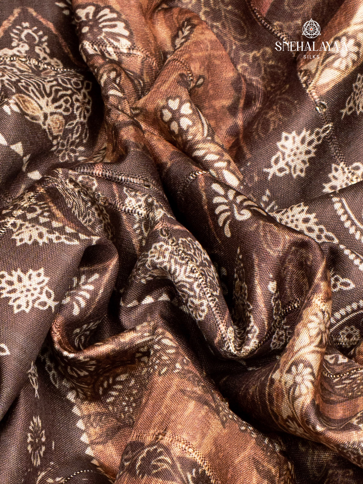 Brown Tussar Saree