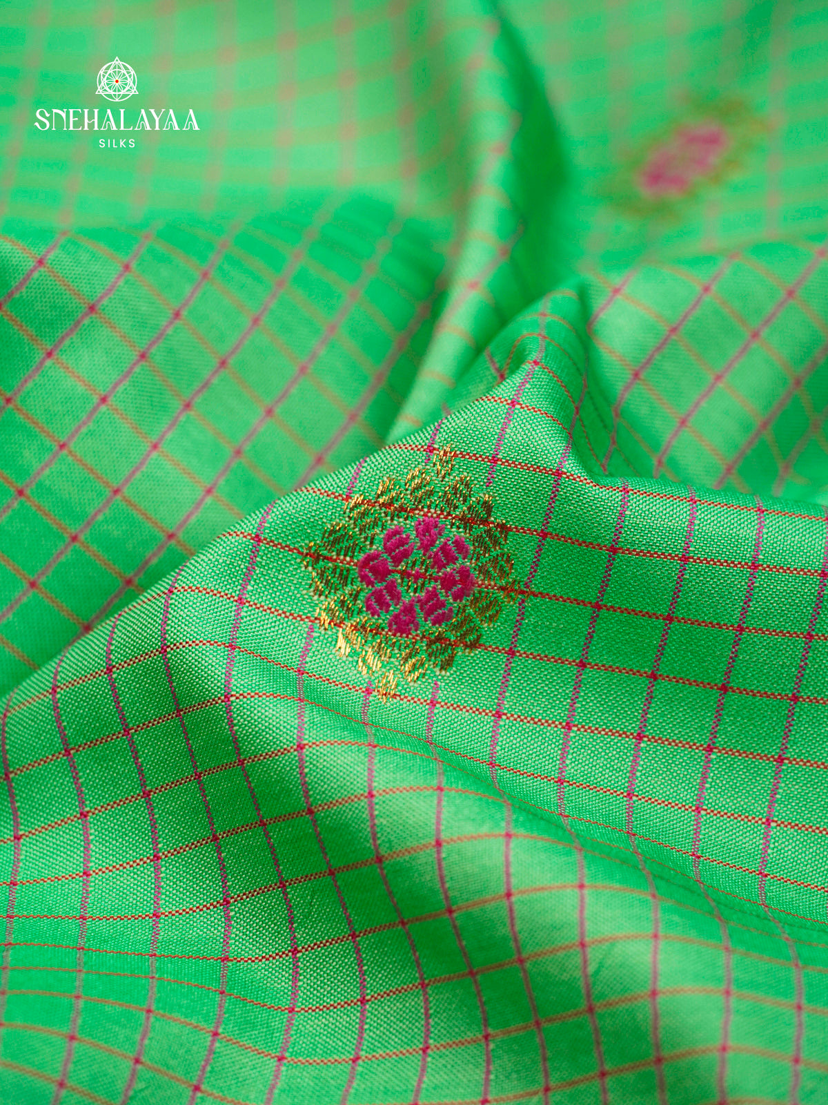 Green Gadwal Silk Saree