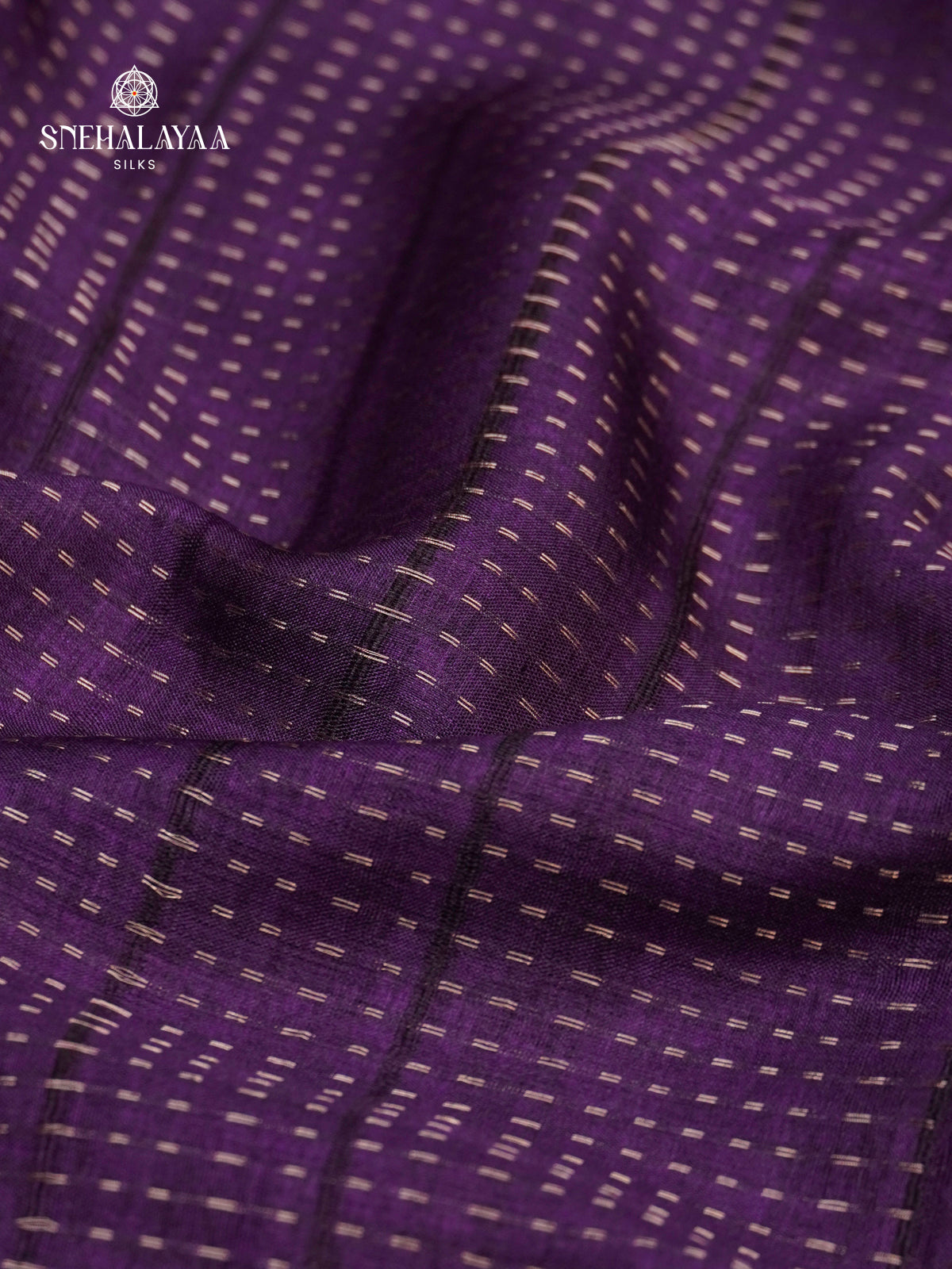 Navy Blue Munga Tussar Embroidery Saree